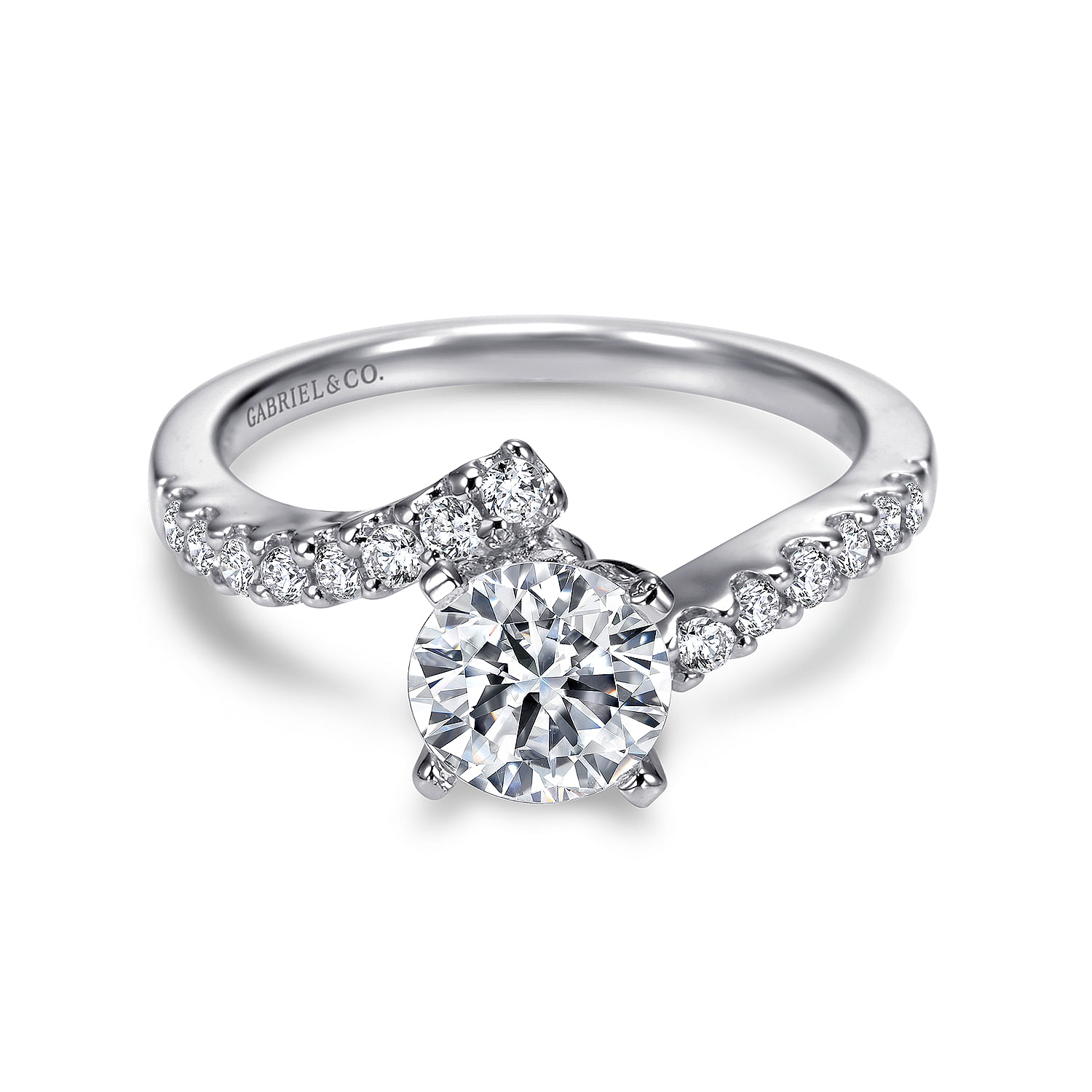 14k White Gold Diamond Bypass 14k White Gold Diamond Bypass