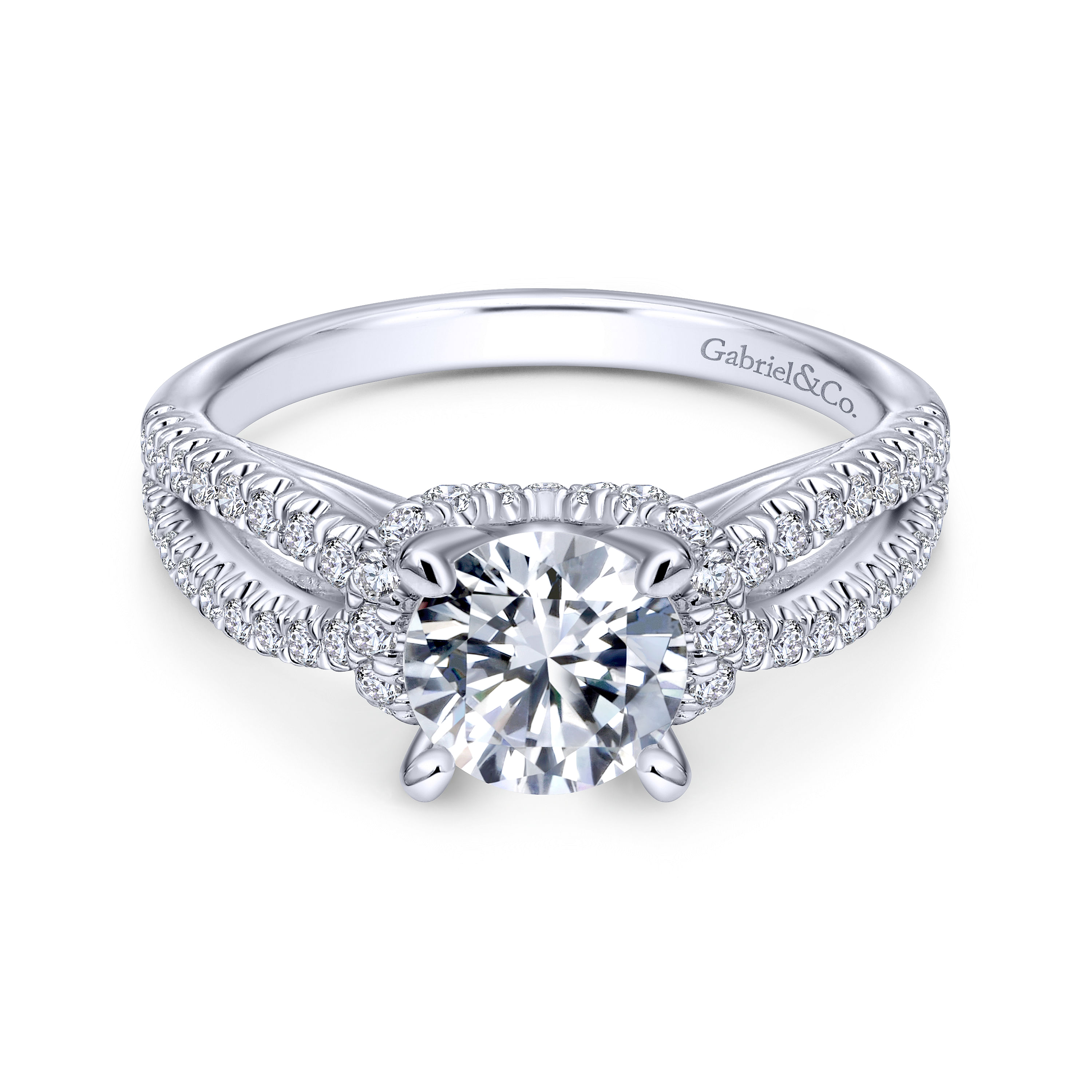 14k White Gold Diamond Criss Cross 14k White Gold Diamond Criss Cross