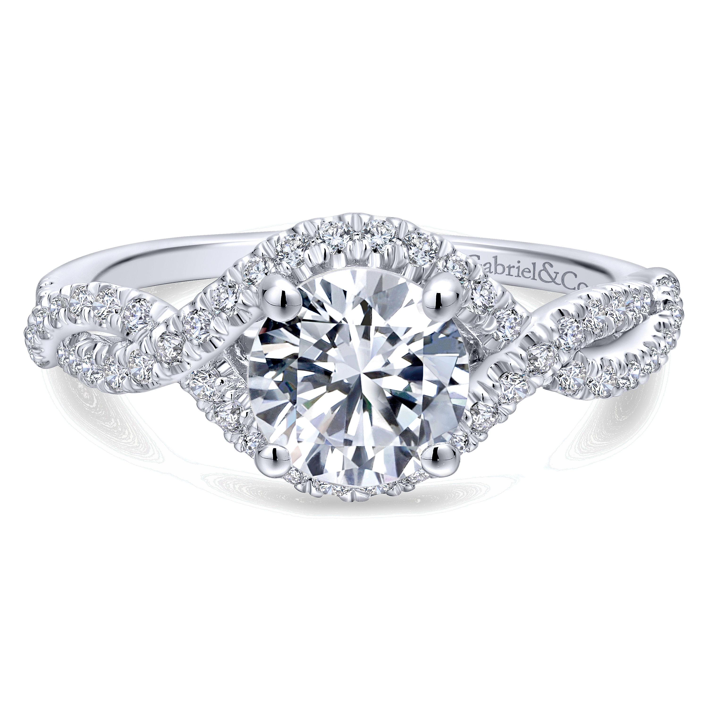 14k White Gold Diamond Criss Cross 14k White Gold Diamond Criss Cross