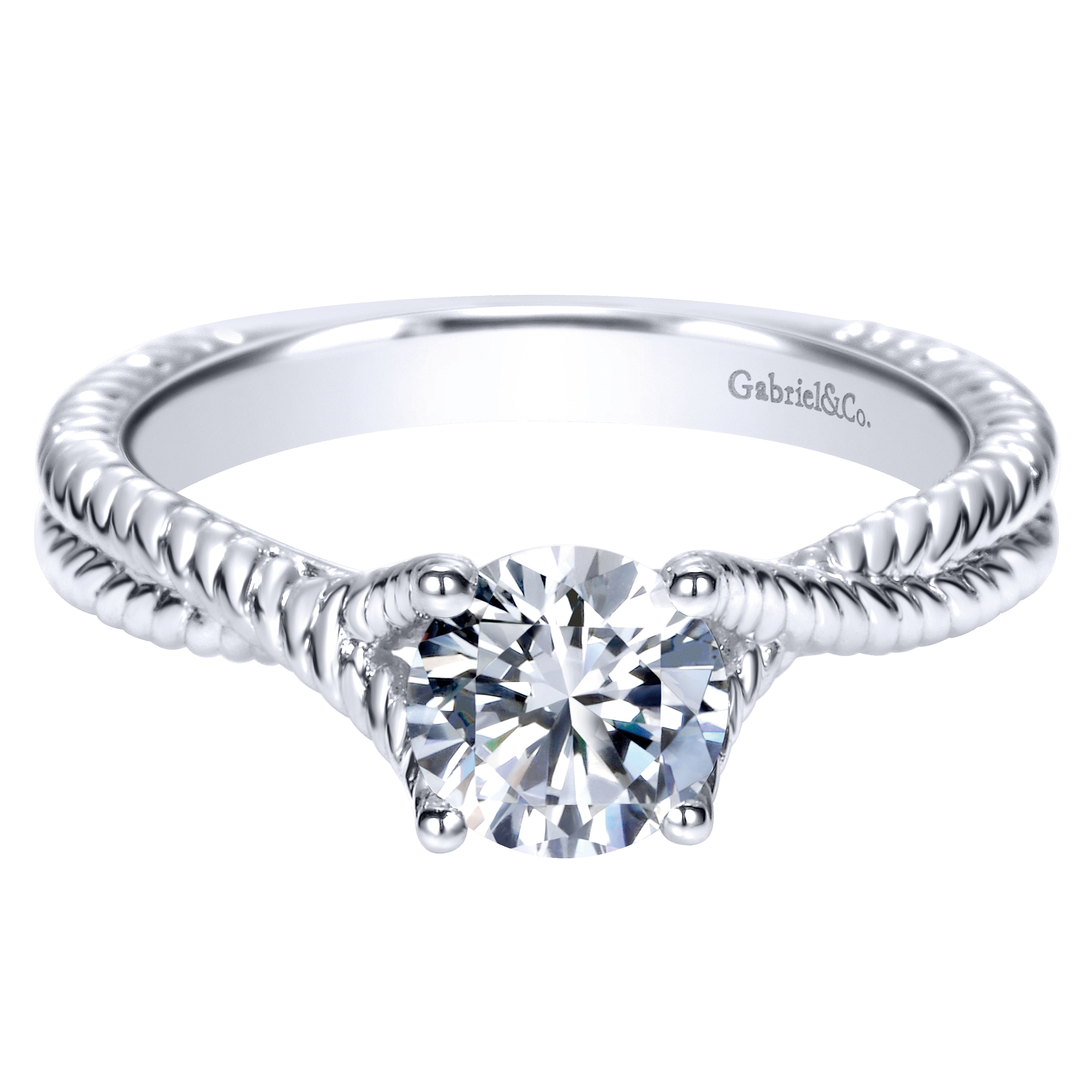 14k White Gold Diamond Criss Cross 14k White Gold Diamond Criss Cross