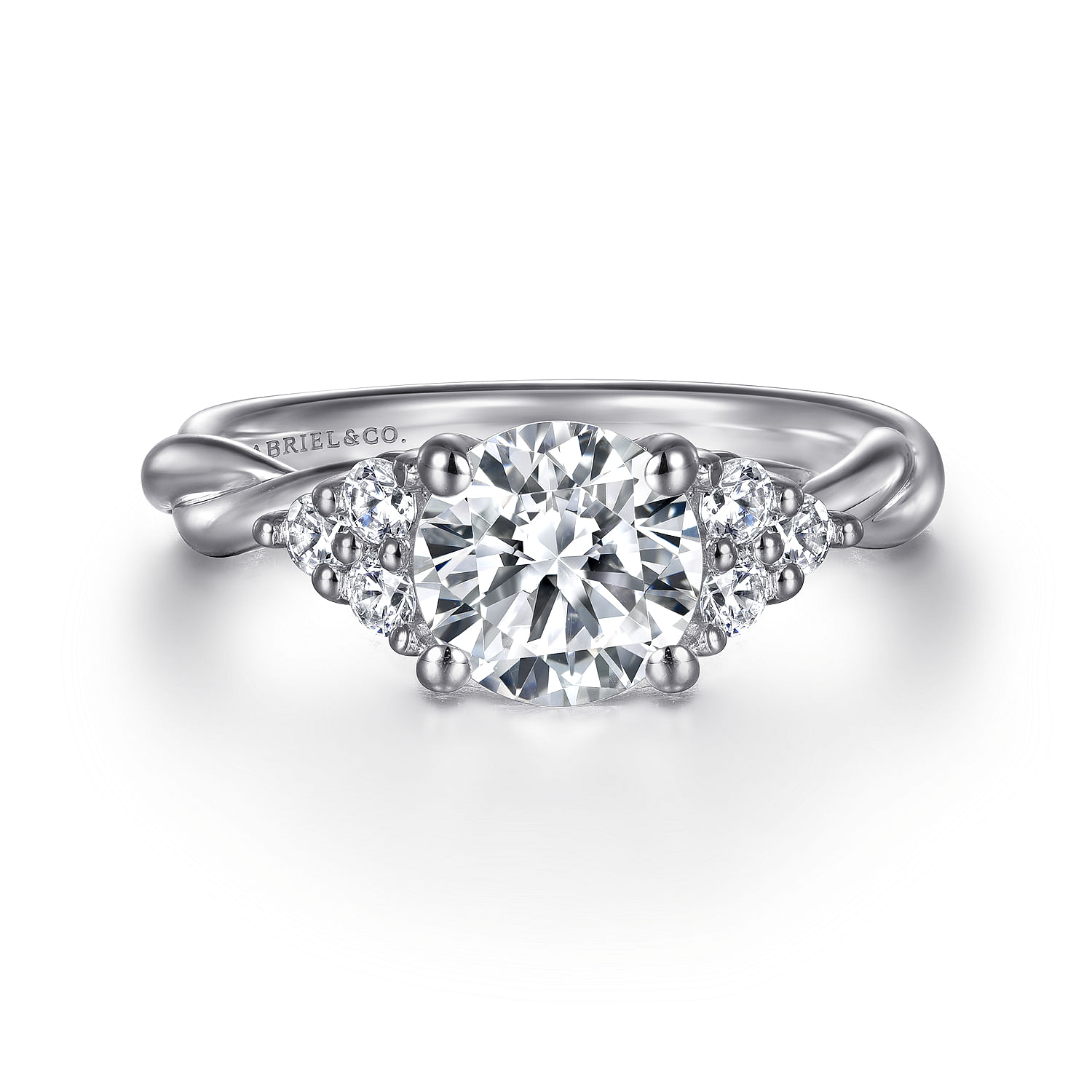 14k White Gold Diamond Criss Cross 14k White Gold Diamond Criss Cross