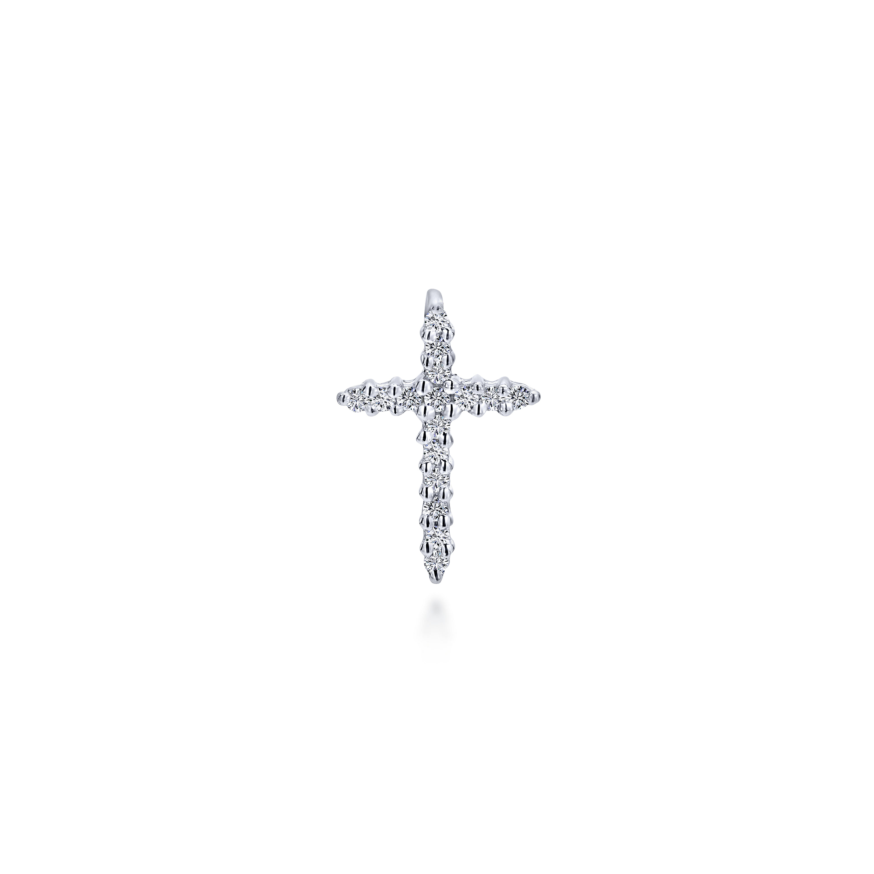 14k White Gold Diamond Cross 14k White Gold Diamond Cross
