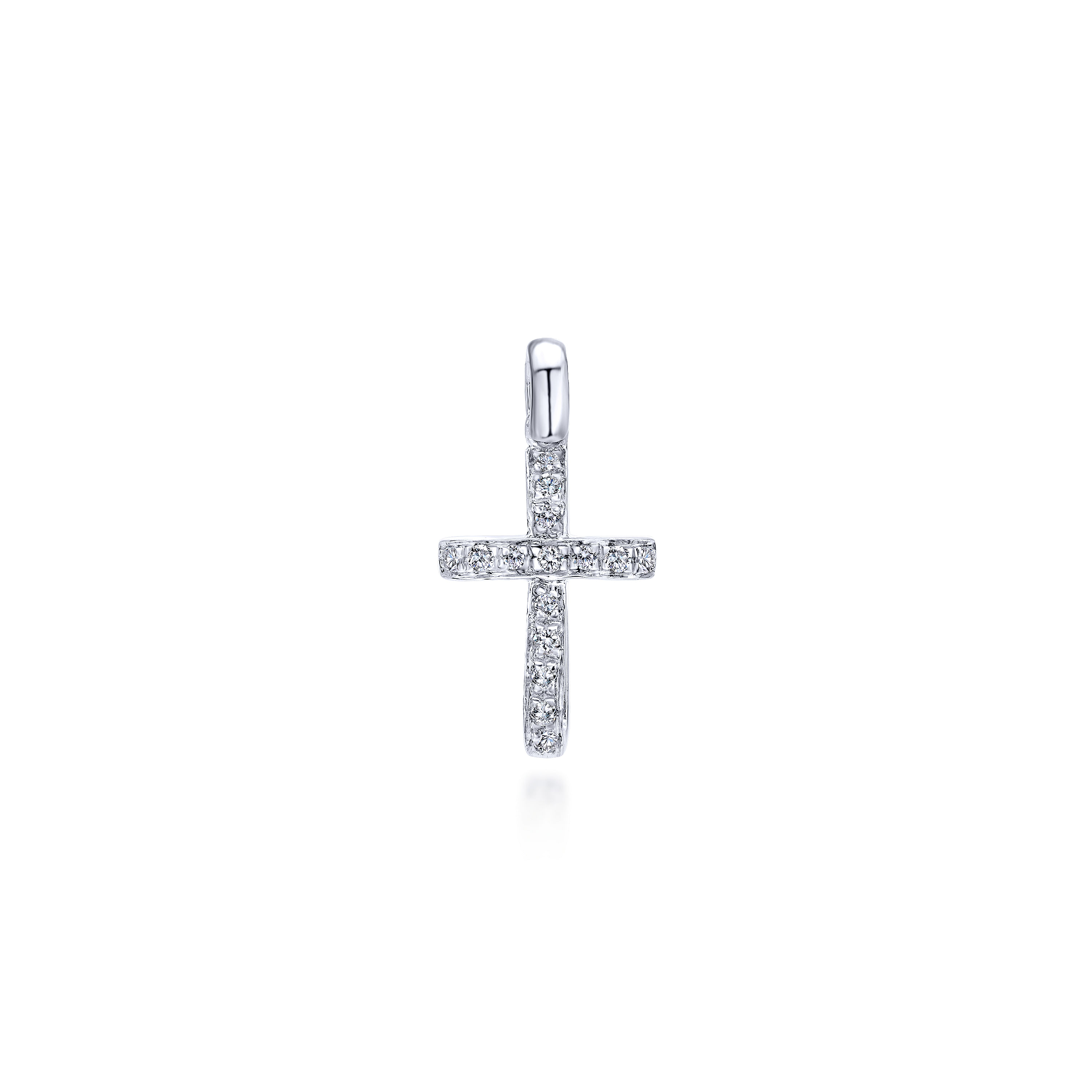 14k White Gold Diamond Cross 14k White Gold Diamond Cross