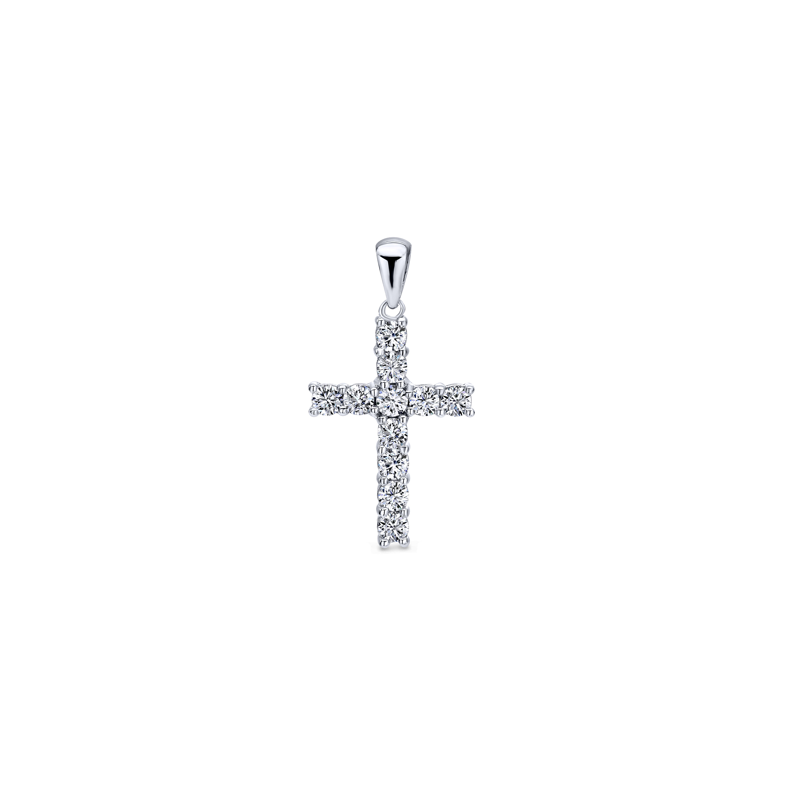 14k White Gold Diamond Cross 14k White Gold Diamond Cross