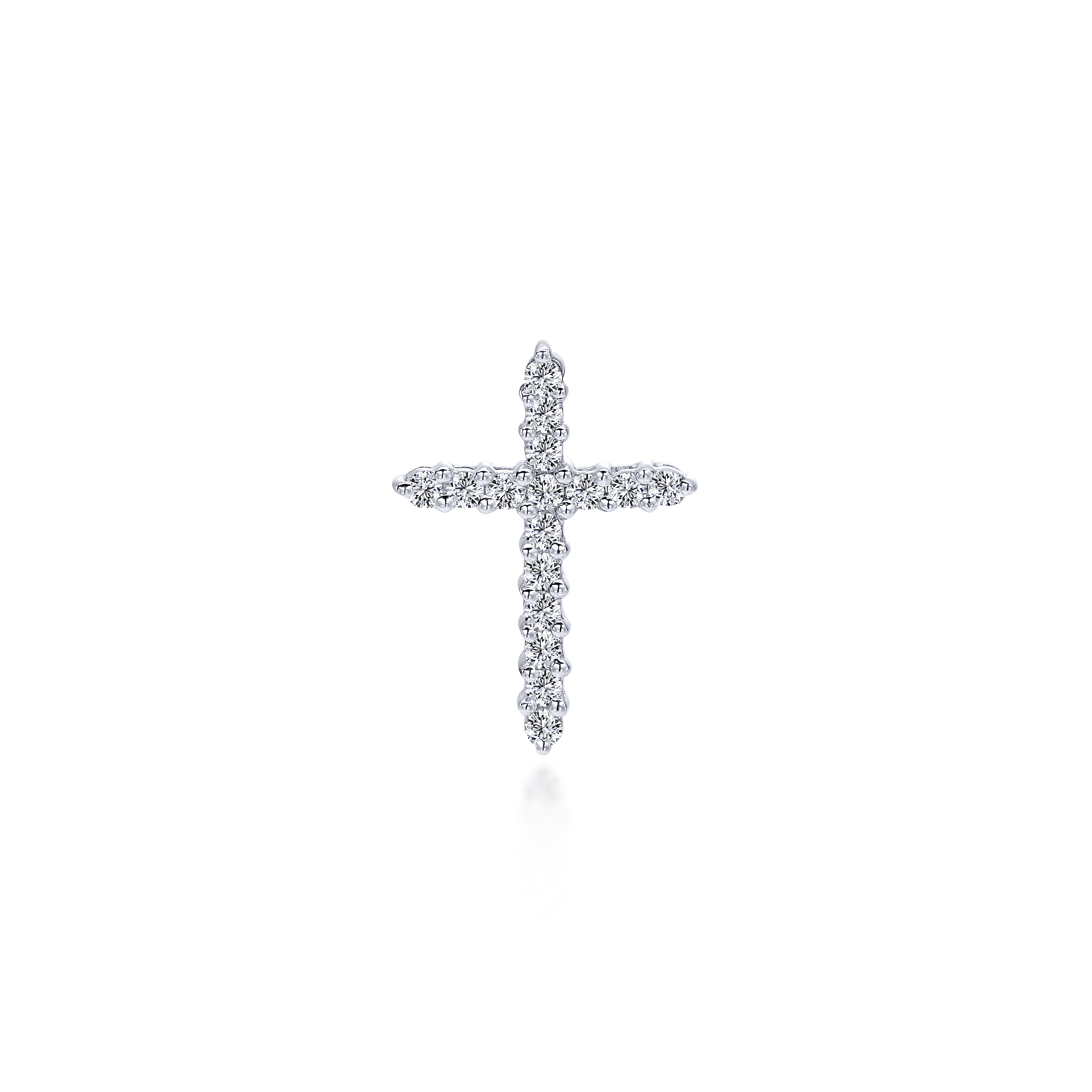 14k White Gold Diamond Cross 14k White Gold Diamond Cross