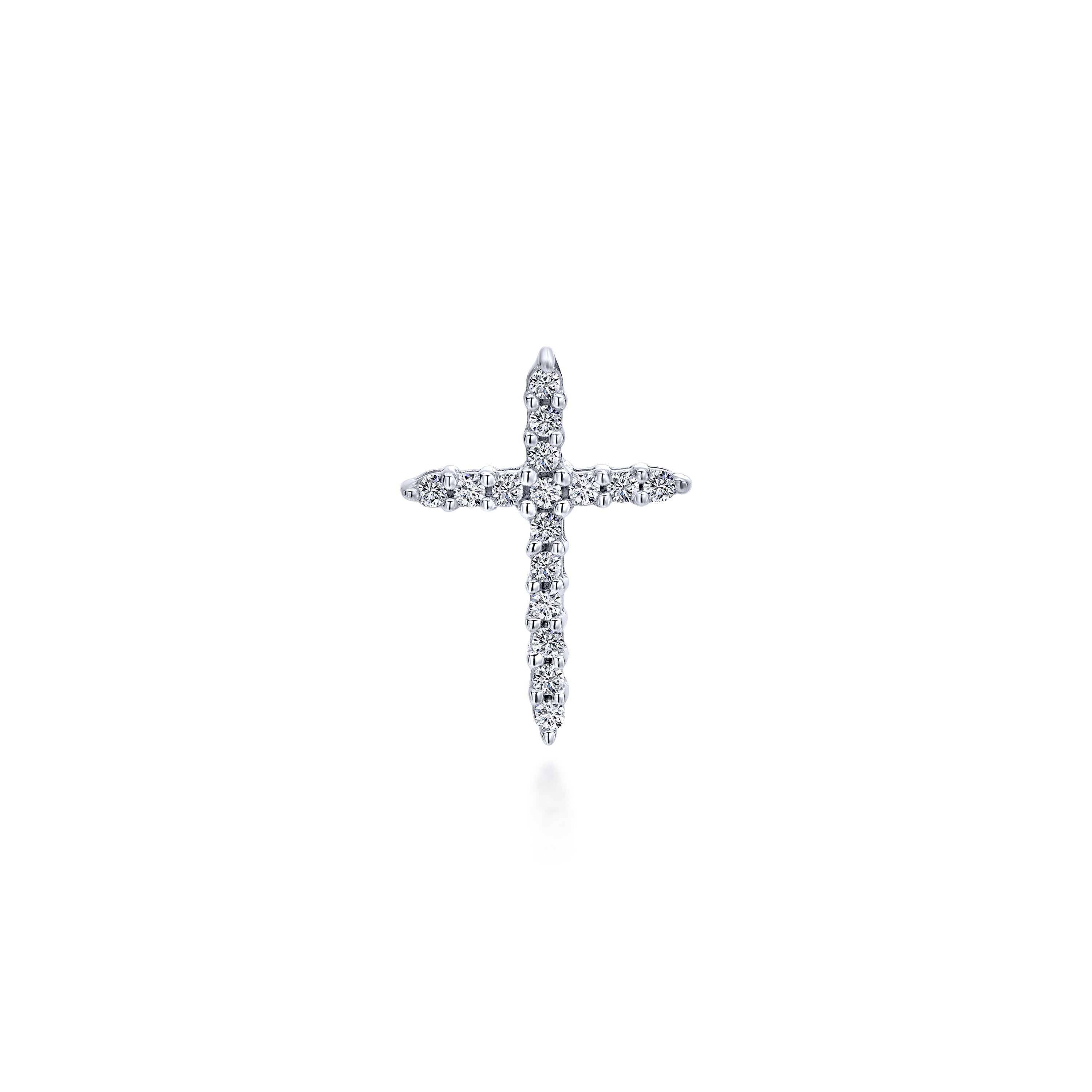 14k White Gold Diamond Cross 14k White Gold Diamond Cross