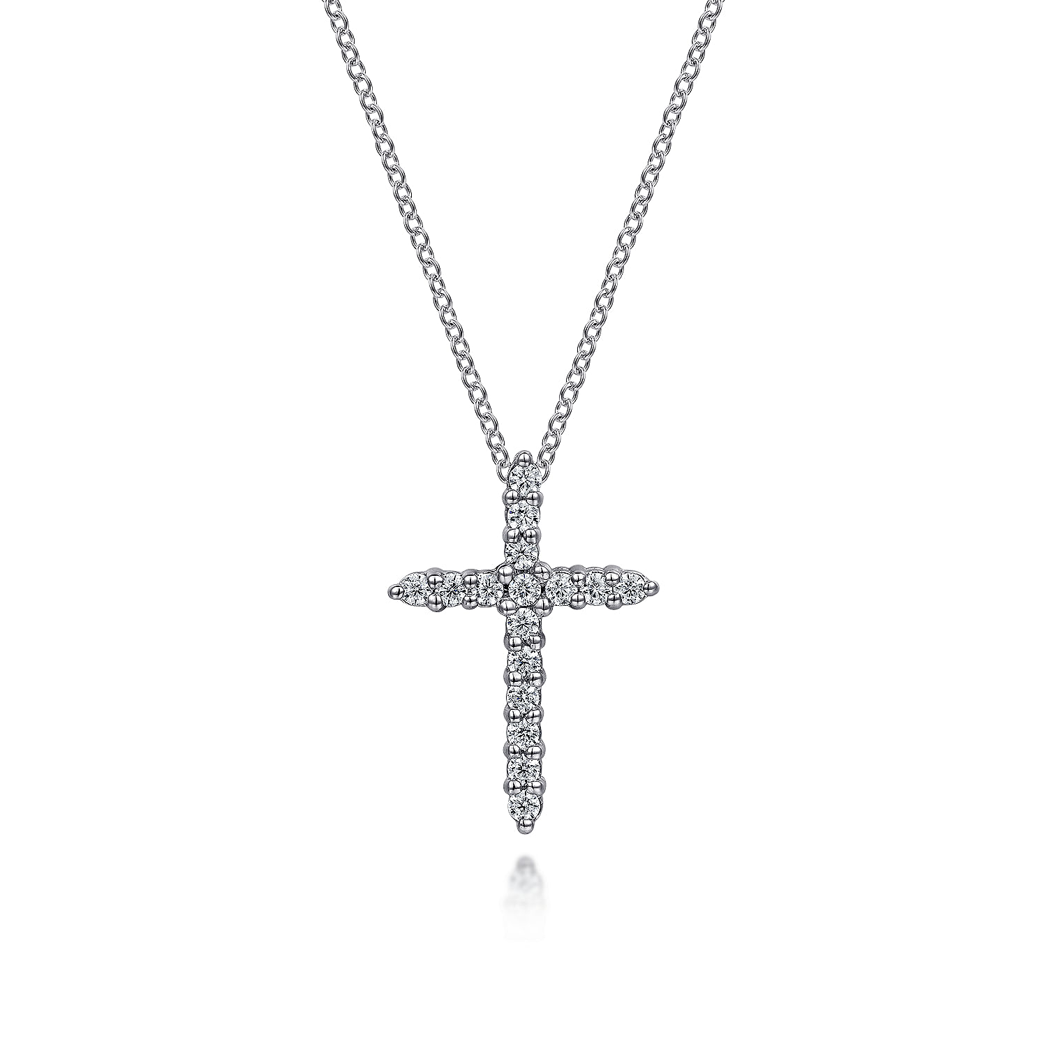 14k White Gold Diamond Cross 14k White Gold Diamond Cross