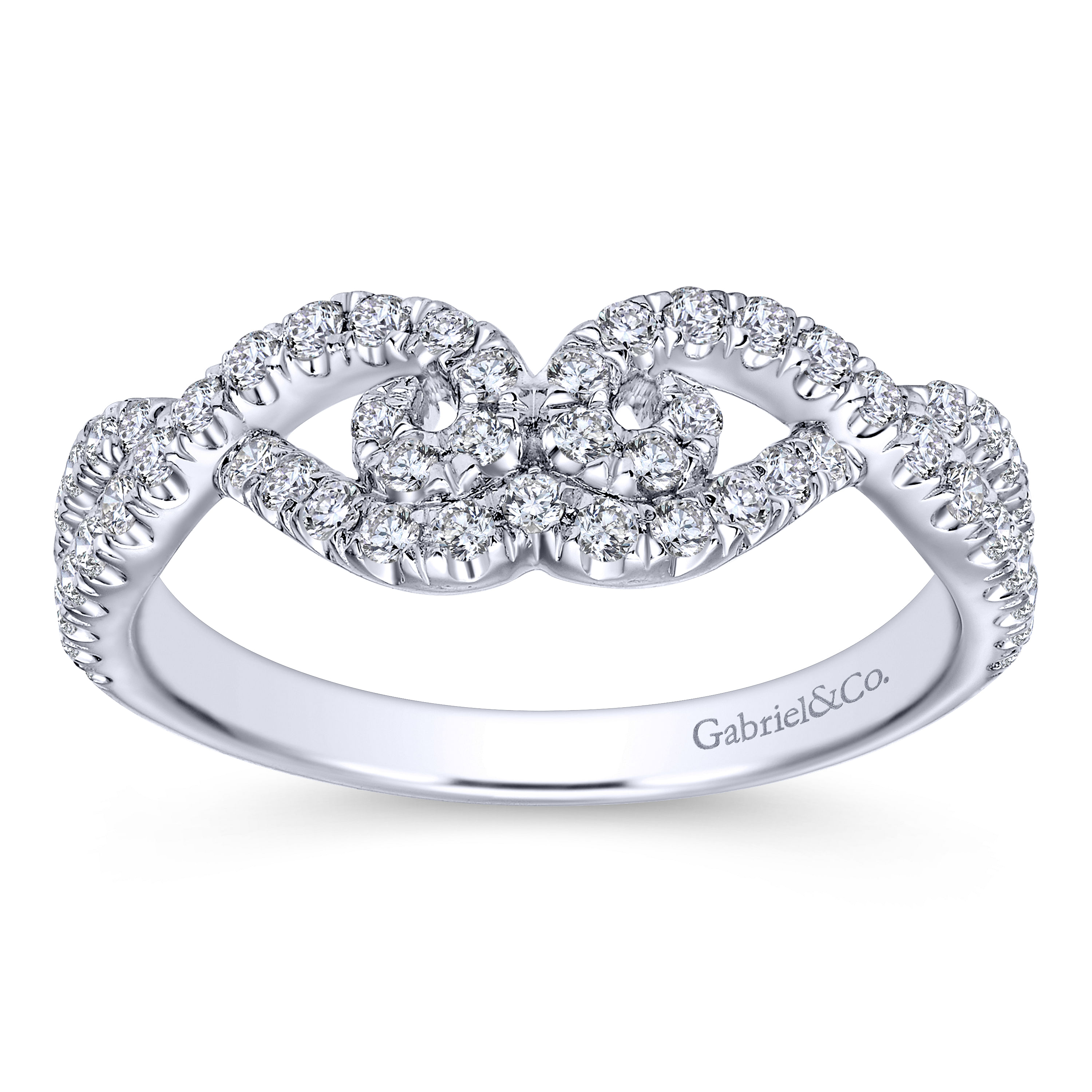 14k White Gold Diamond Curved Anniversary Band angle 5 14k White Gold Diamond Curved Anniversary Band angle 5