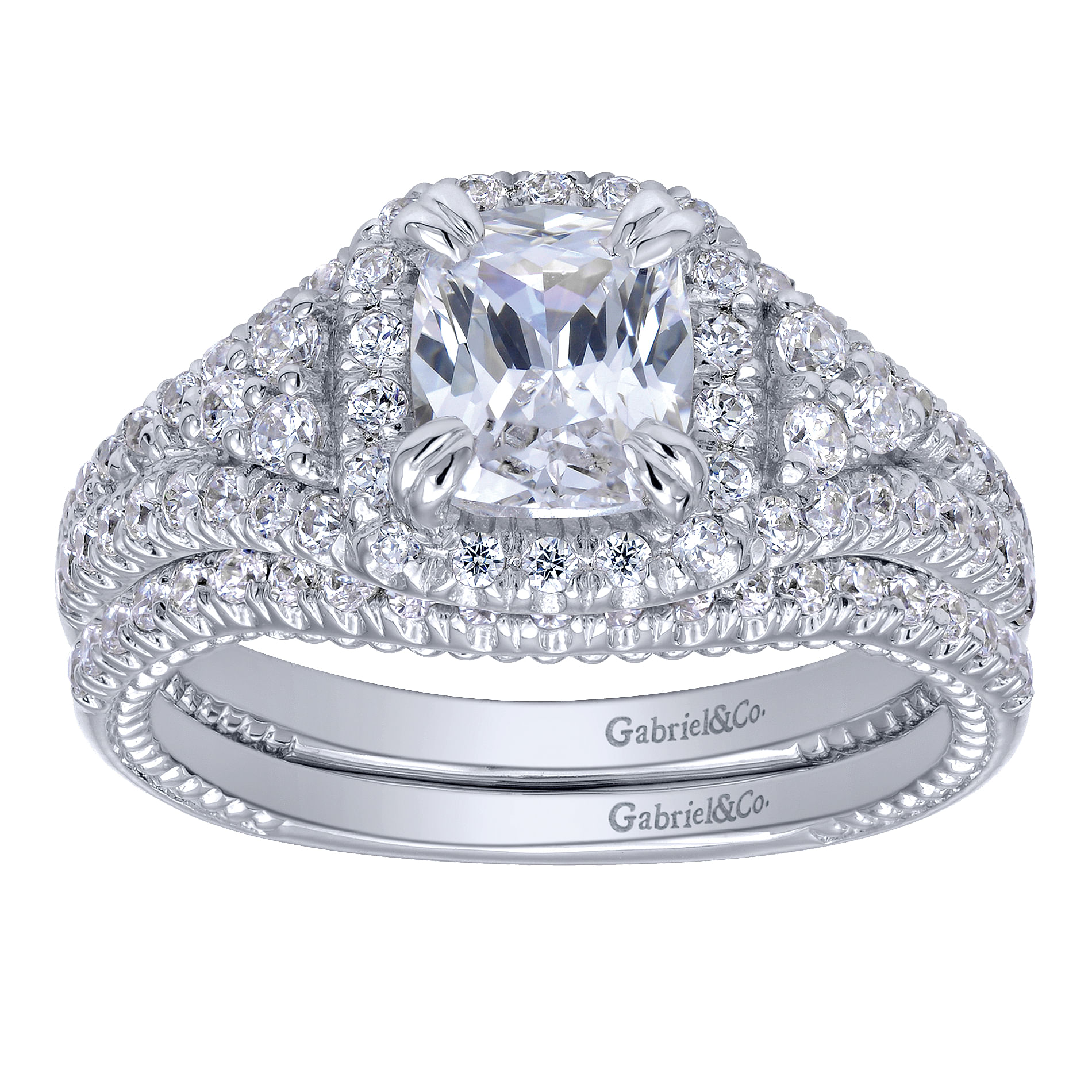 14k White Gold Diamond Curved Wedding Band angle 4 14k White Gold Diamond Curved Wedding Band angle 4