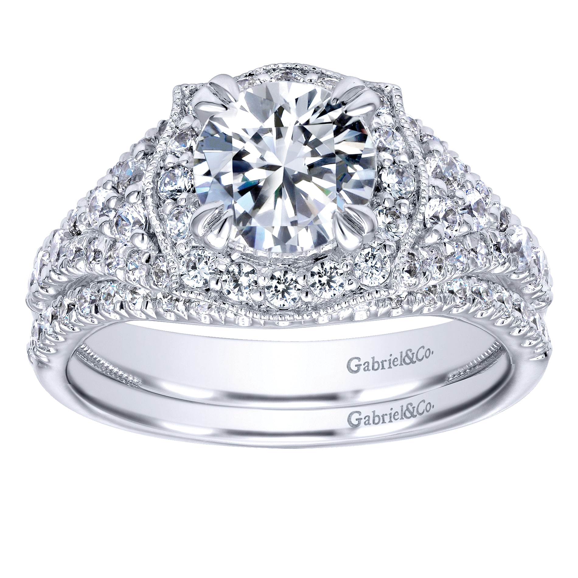 14k White Gold Diamond Curved Wedding Band angle 4 14k White Gold Diamond Curved Wedding Band angle 4