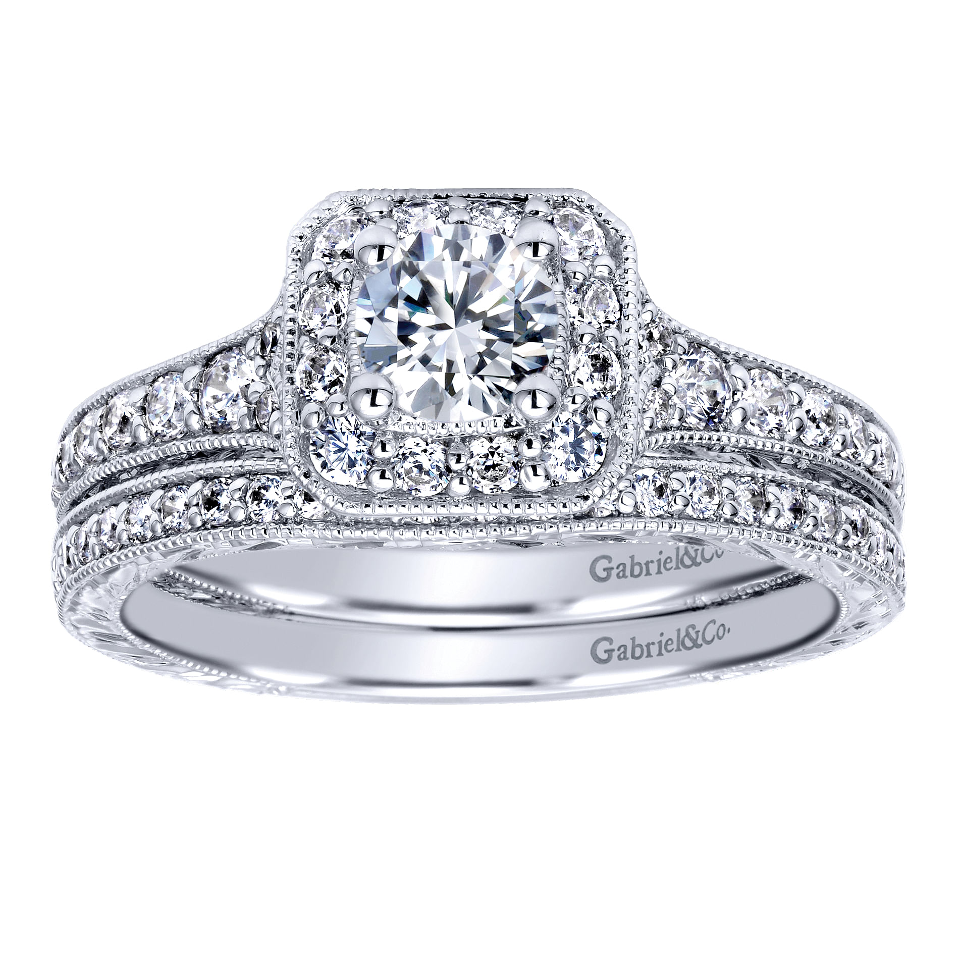 14k White Gold Diamond Curved Wedding Band angle 4 14k White Gold Diamond Curved Wedding Band angle 4