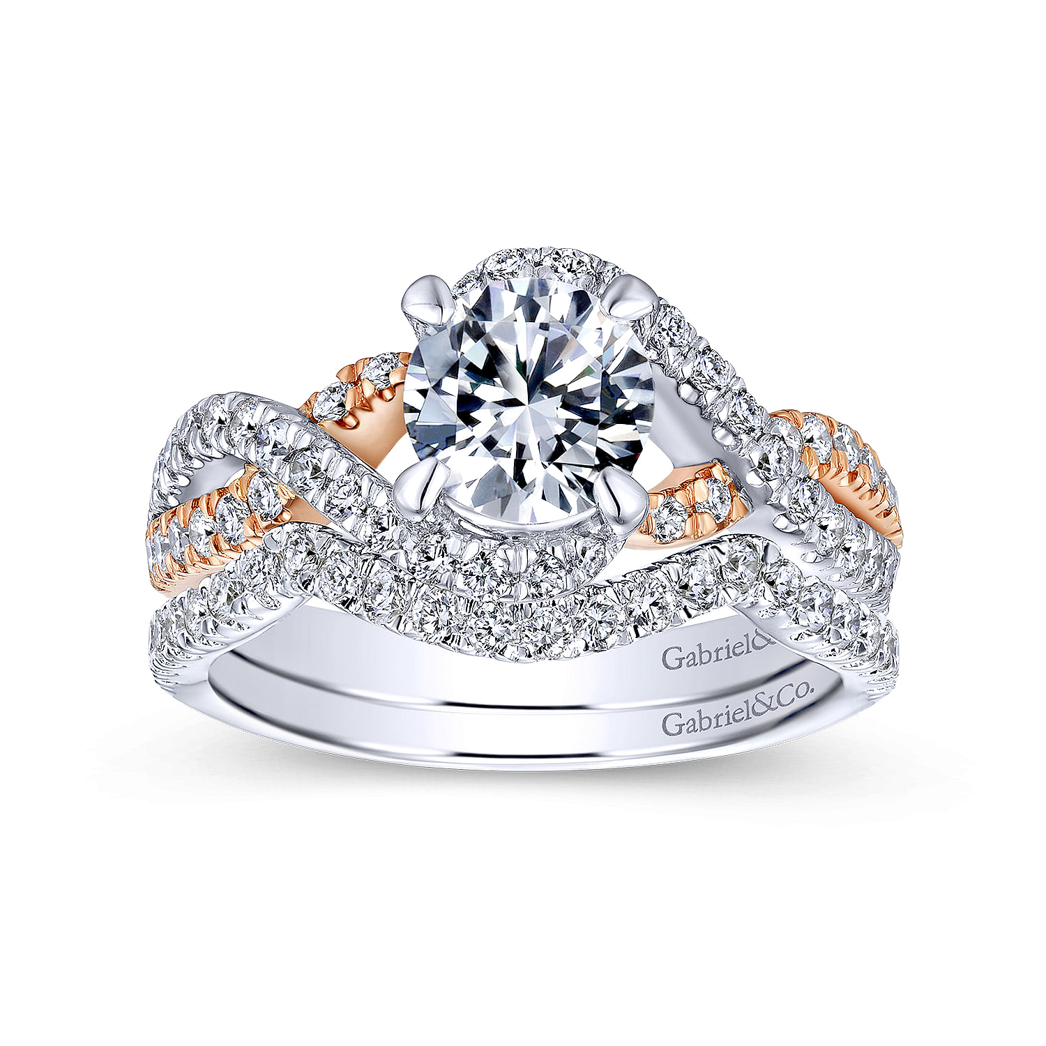 14k White Gold Diamond Curved Wedding Band angle 4 14k White Gold Diamond Curved Wedding Band angle 4
