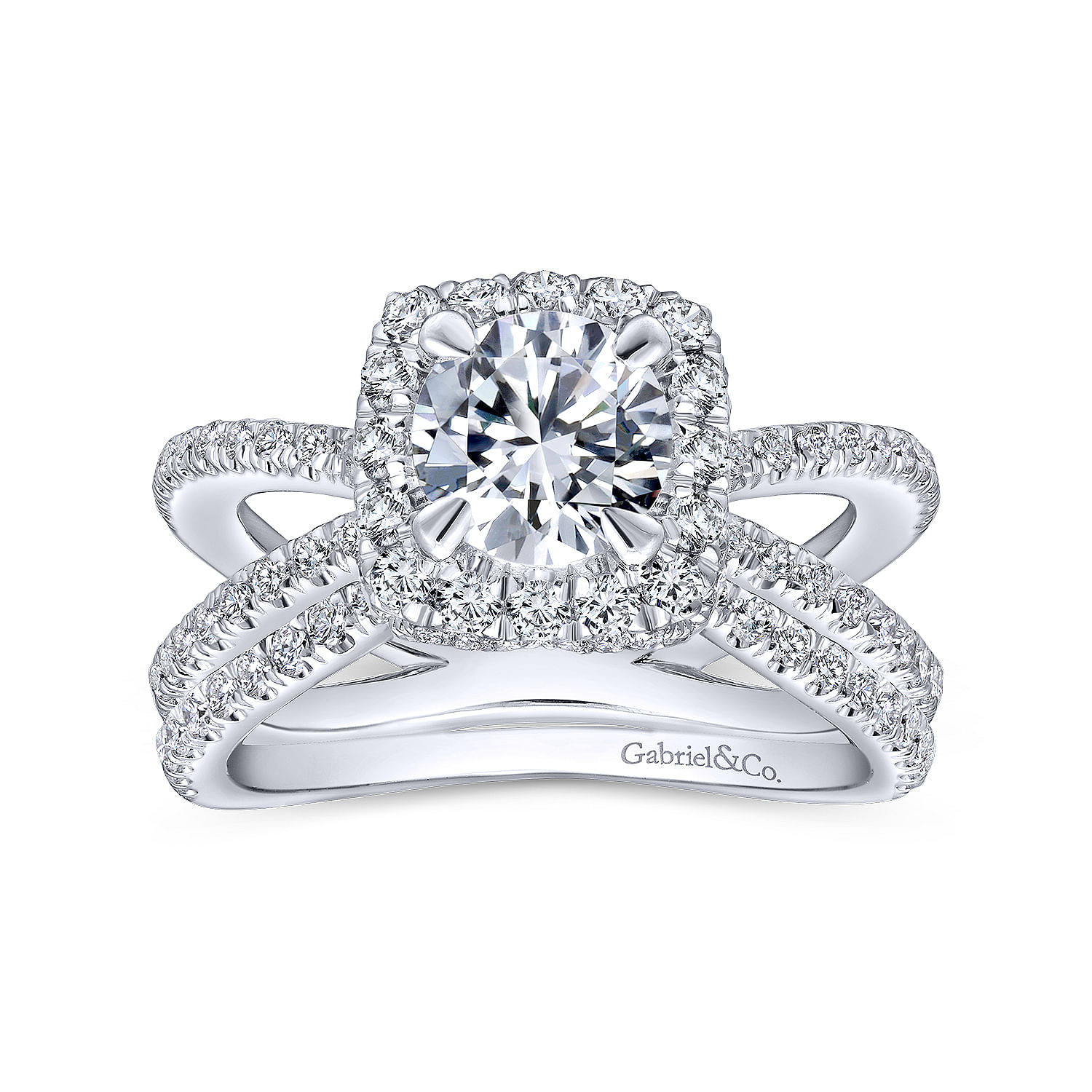14k White Gold Diamond Curved Wedding Band angle 4 14k White Gold Diamond Curved Wedding Band angle 4