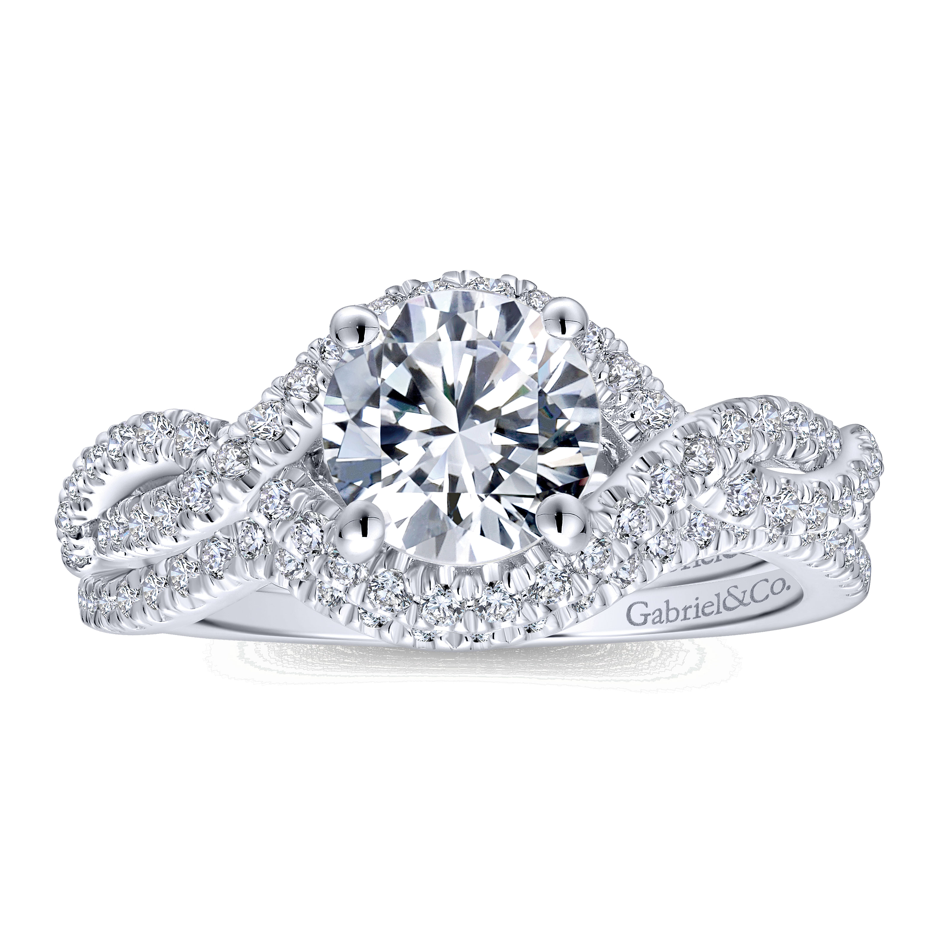 14k White Gold Diamond Curved Wedding Band angle 4 14k White Gold Diamond Curved Wedding Band angle 4