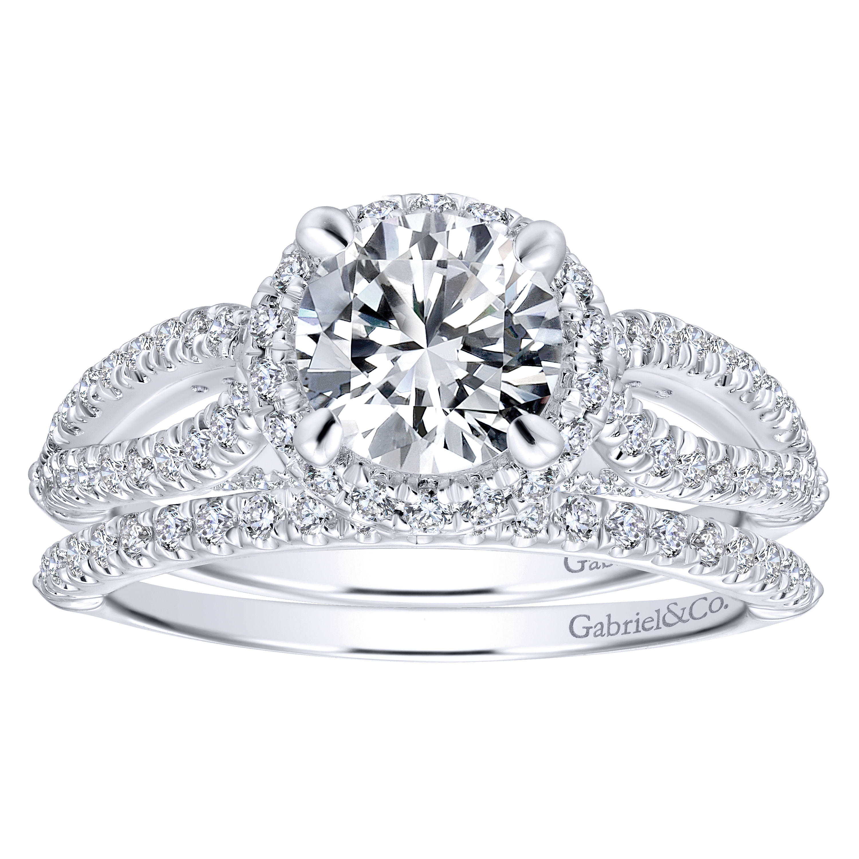 14k White Gold Diamond Curved Wedding Band angle 4 14k White Gold Diamond Curved Wedding Band angle 4