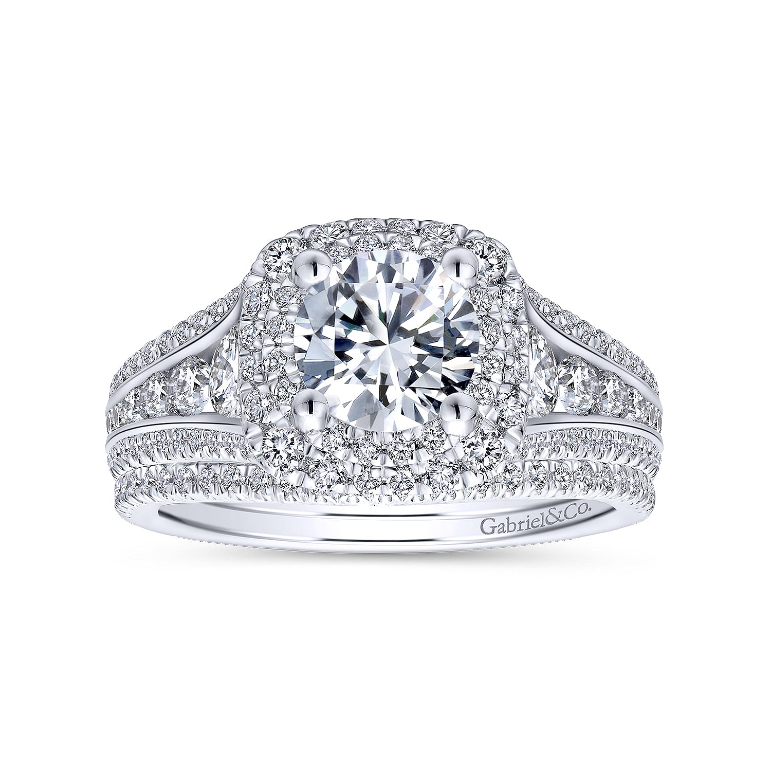 14k White Gold Diamond Curved Wedding Band angle 4 14k White Gold Diamond Curved Wedding Band angle 4