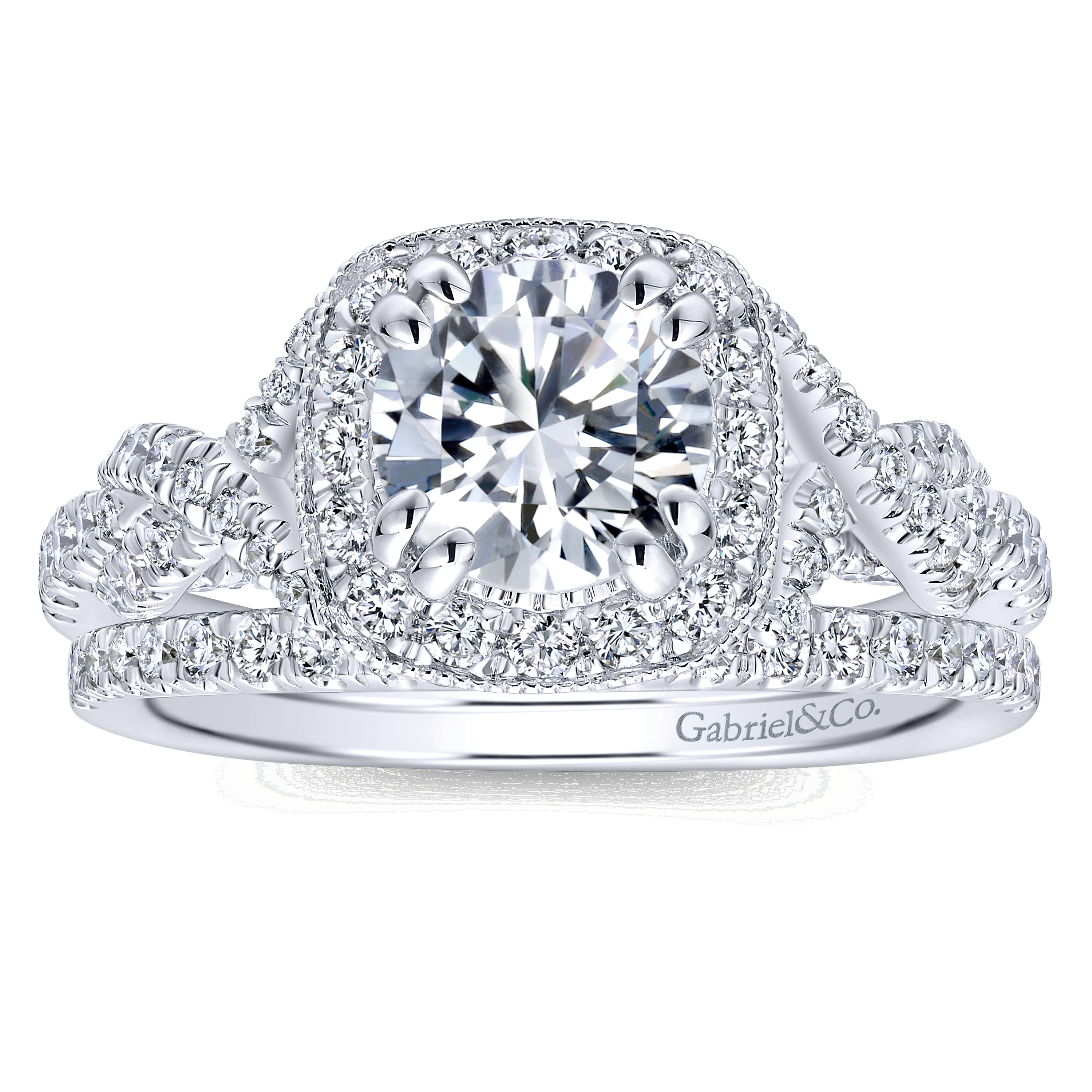14k White Gold Diamond Curved Wedding Band angle 4 14k White Gold Diamond Curved Wedding Band angle 4