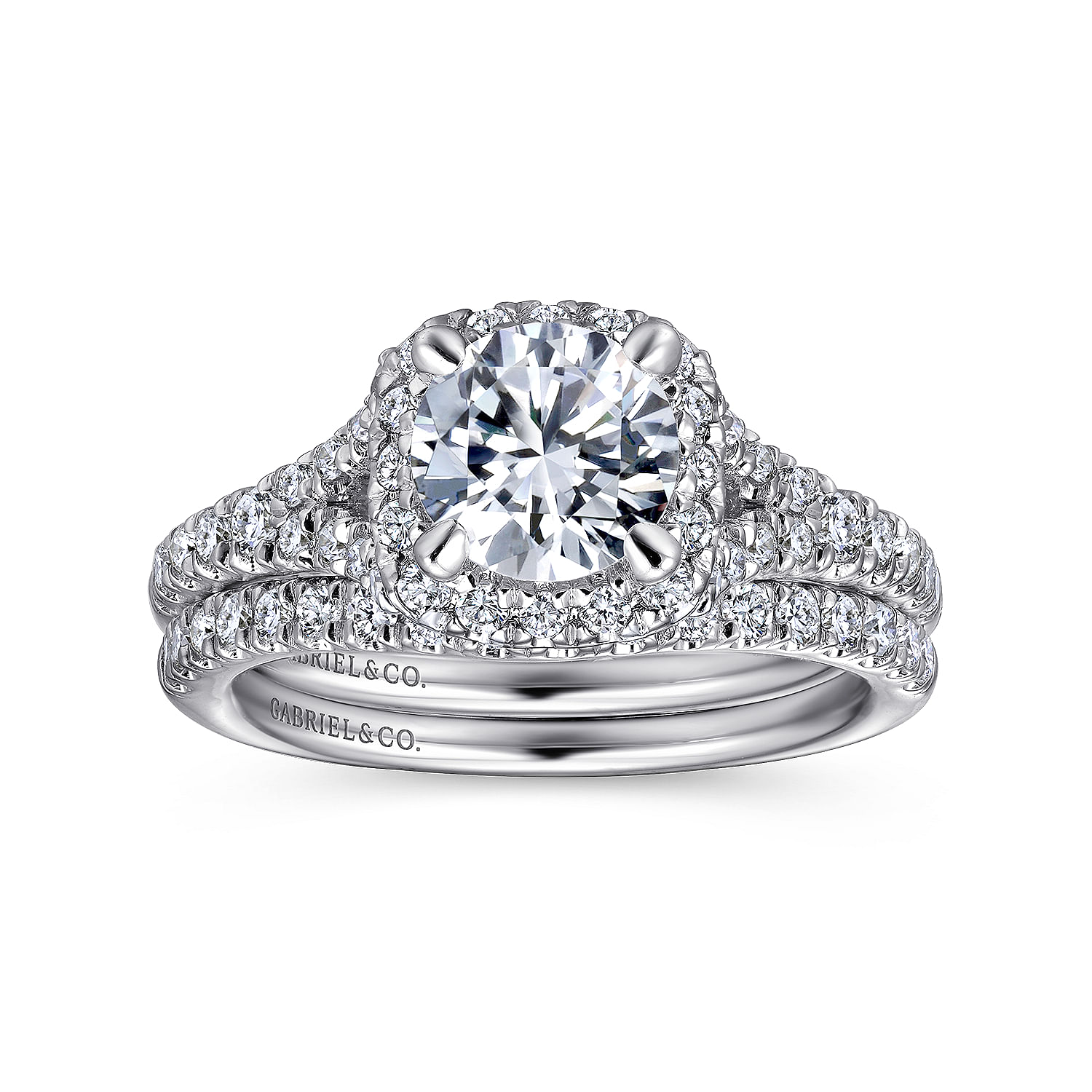 14k White Gold Diamond Curved Wedding Band angle 4 14k White Gold Diamond Curved Wedding Band angle 4