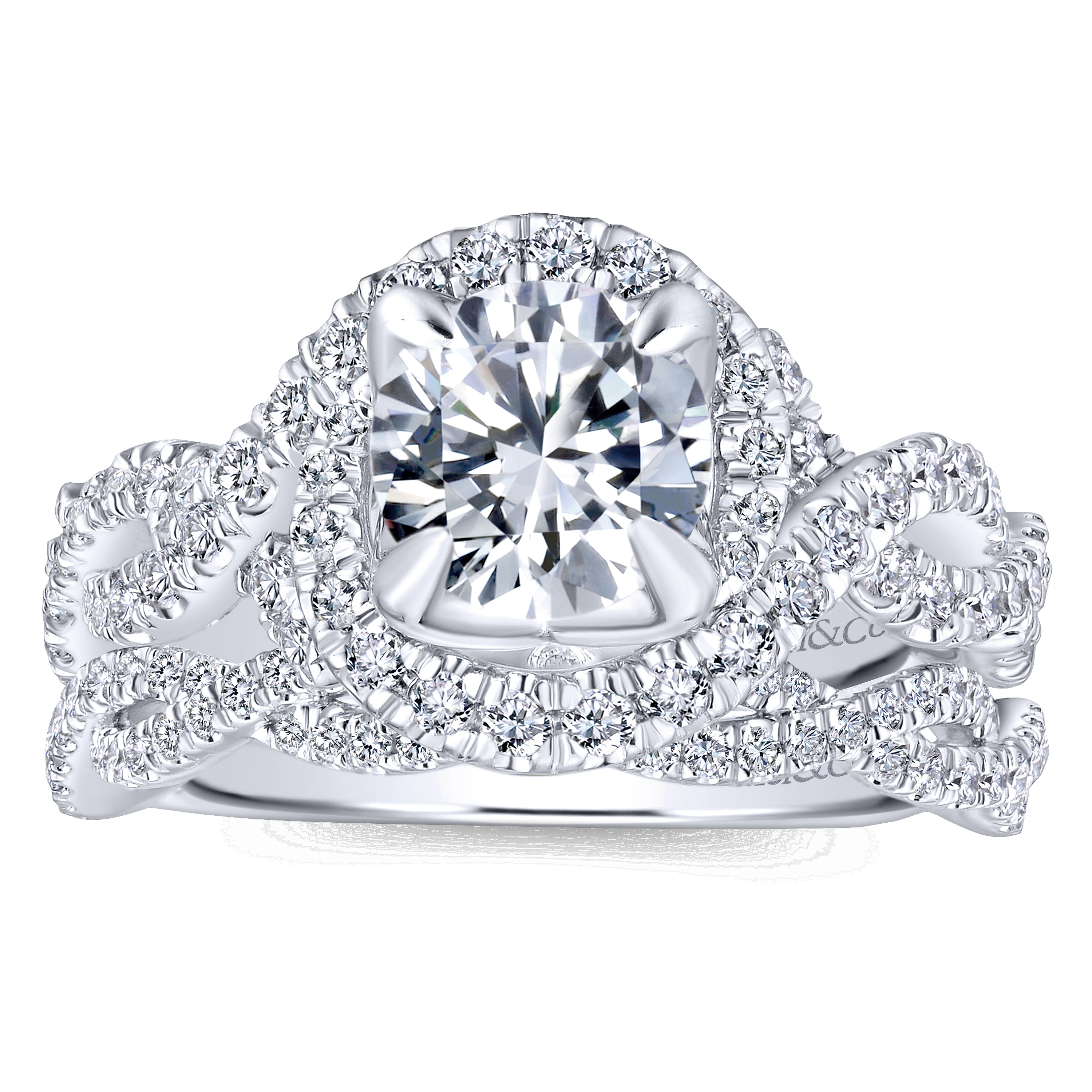 14k White Gold Diamond Curved Wedding Band angle 4 14k White Gold Diamond Curved Wedding Band angle 4
