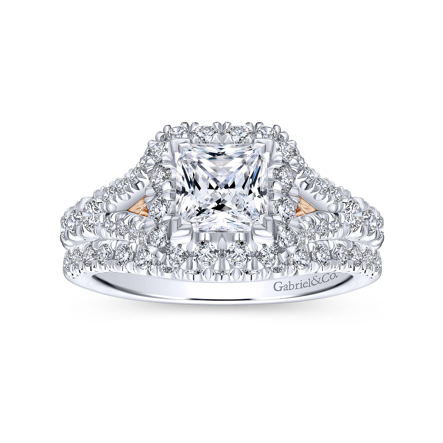 14k White Gold Diamond Curved Wedding Band angle 4 14k White Gold Diamond Curved Wedding Band angle 4