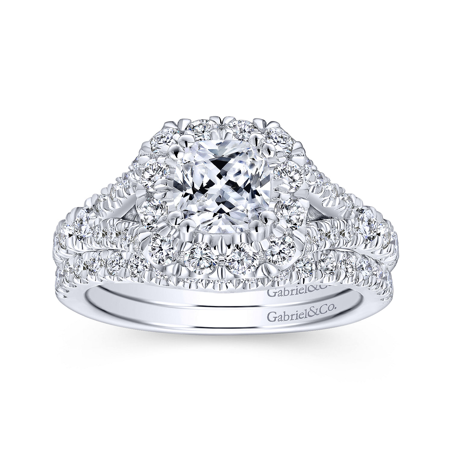14k White Gold Diamond Curved Wedding Band angle 4 14k White Gold Diamond Curved Wedding Band angle 4