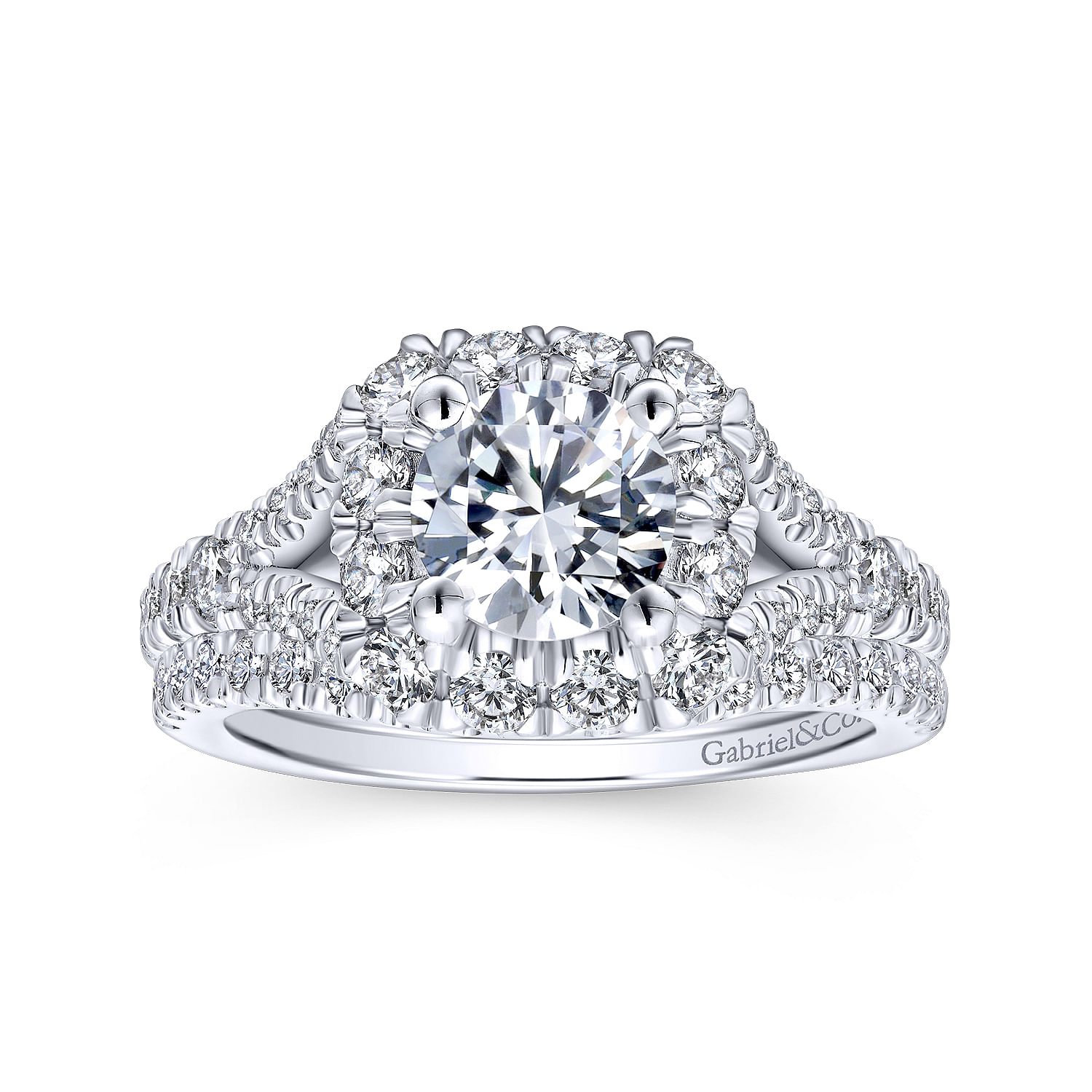 14k White Gold Diamond Curved Wedding Band angle 4 14k White Gold Diamond Curved Wedding Band angle 4