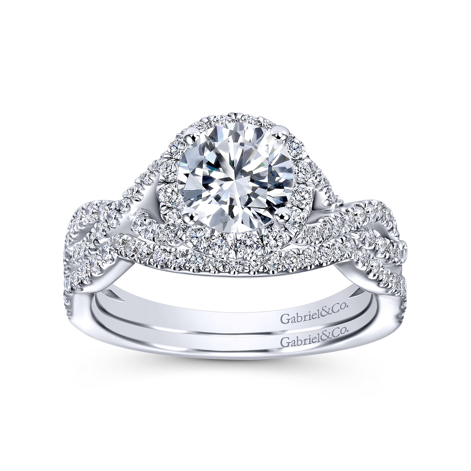 14k White Gold Diamond Curved Wedding Band angle 4 14k White Gold Diamond Curved Wedding Band angle 4