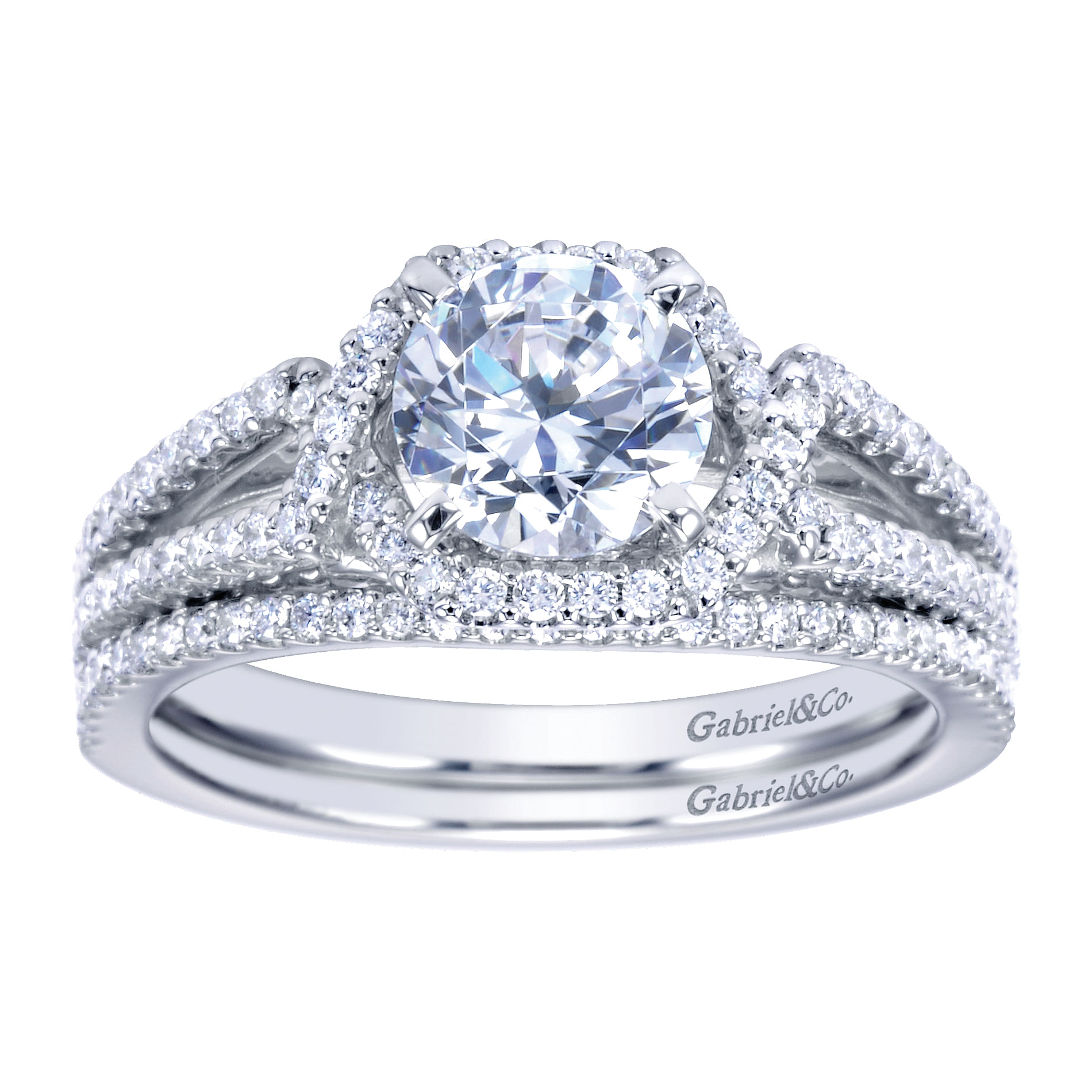 14k White Gold Diamond Curved Wedding Band angle 4 14k White Gold Diamond Curved Wedding Band angle 4