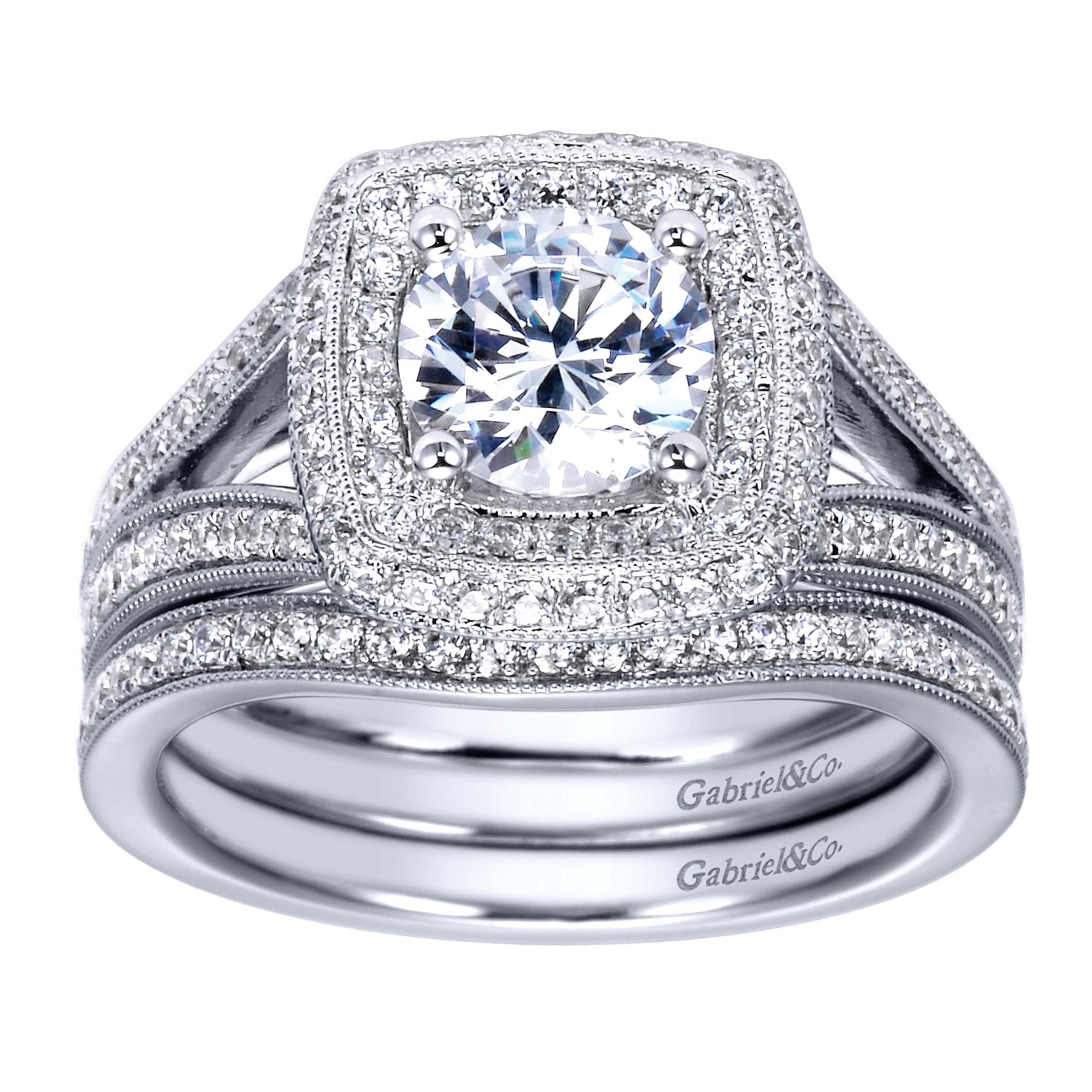 14k White Gold Diamond Curved Wedding Band angle 4 14k White Gold Diamond Curved Wedding Band angle 4