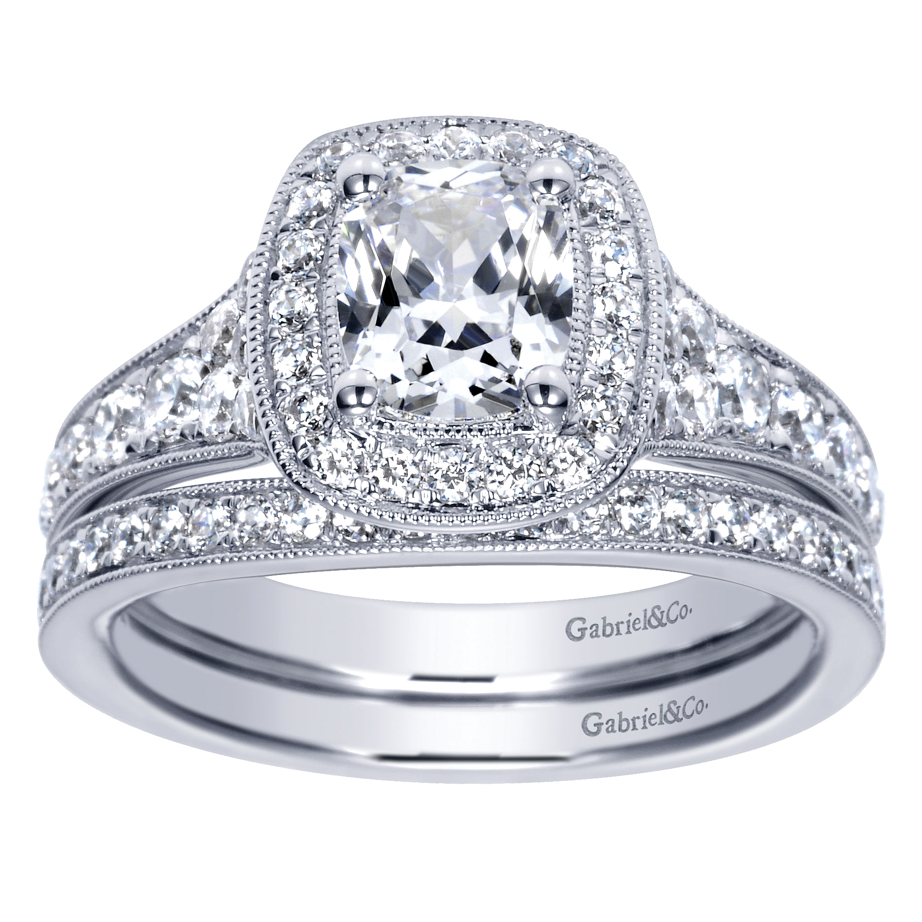 14k White Gold Diamond Curved Wedding Band angle 4 14k White Gold Diamond Curved Wedding Band angle 4