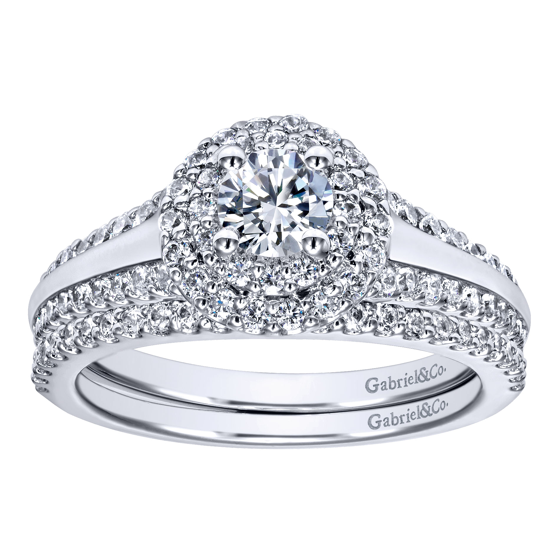 14k White Gold Diamond Curved Wedding Band angle 4 14k White Gold Diamond Curved Wedding Band angle 4