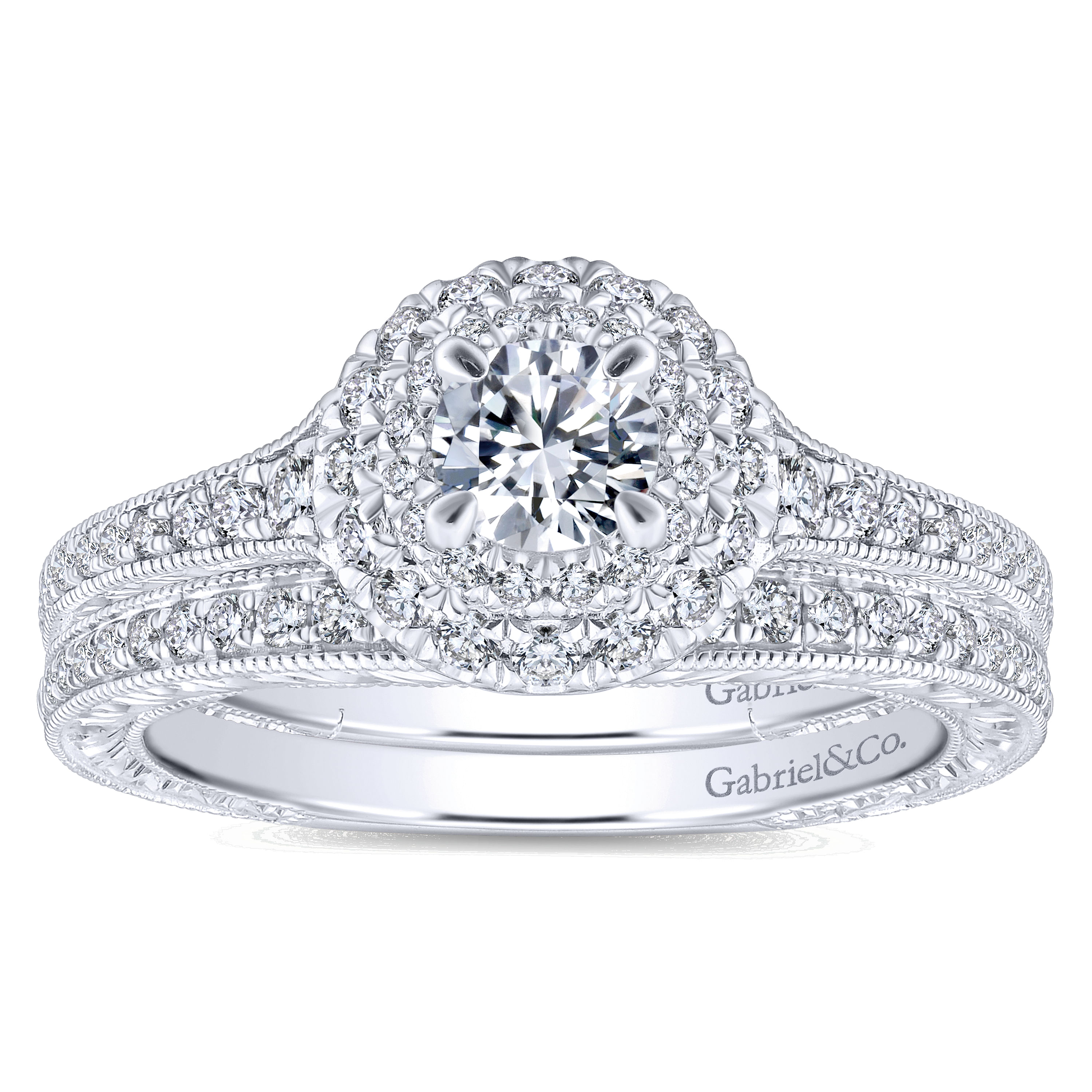 14k White Gold Diamond Curved Wedding Band angle 4 14k White Gold Diamond Curved Wedding Band angle 4