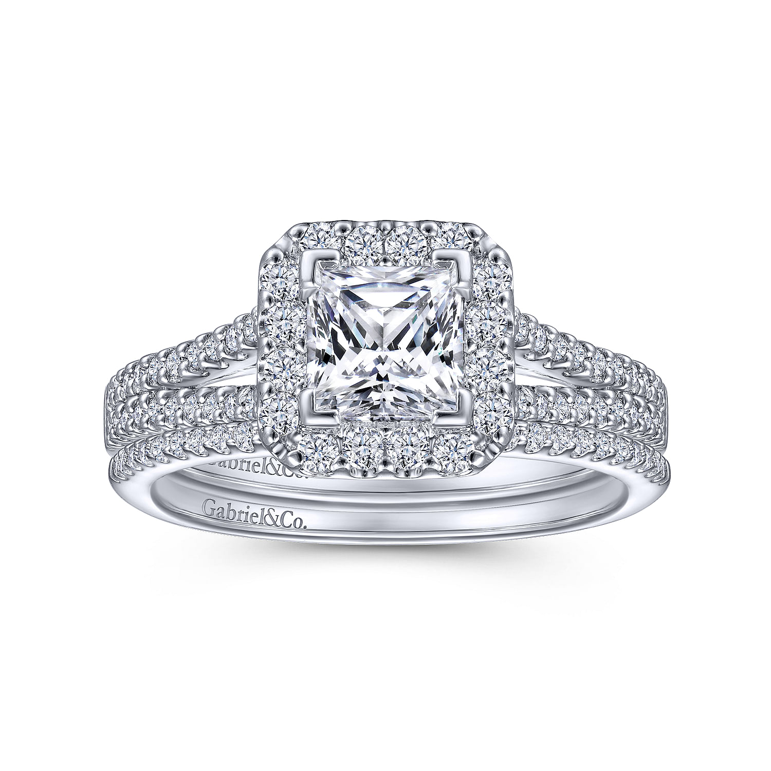 14k White Gold Diamond Curved Wedding Band angle 4 14k White Gold Diamond Curved Wedding Band angle 4