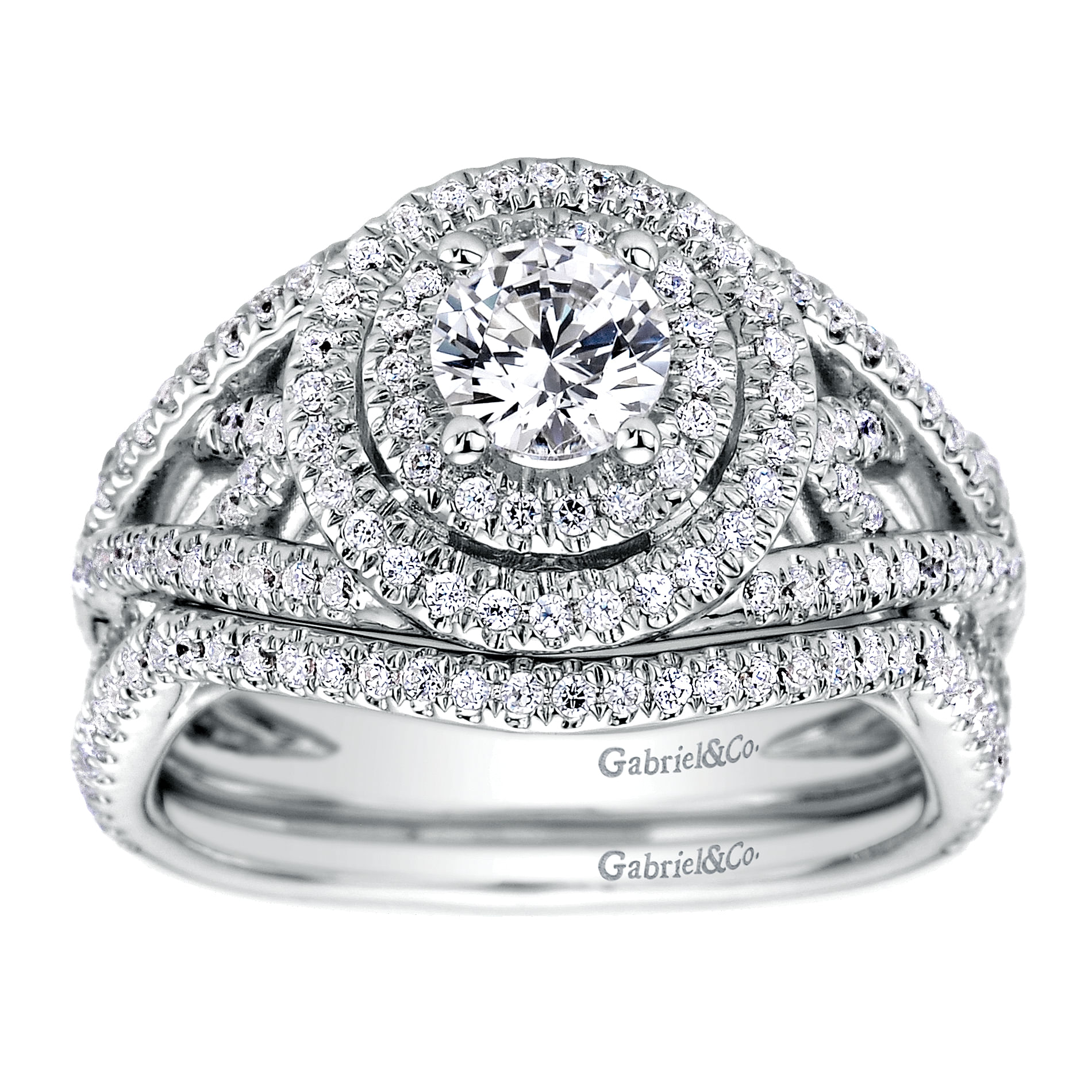 14k White Gold Diamond Curved Wedding Band angle 4 14k White Gold Diamond Curved Wedding Band angle 4