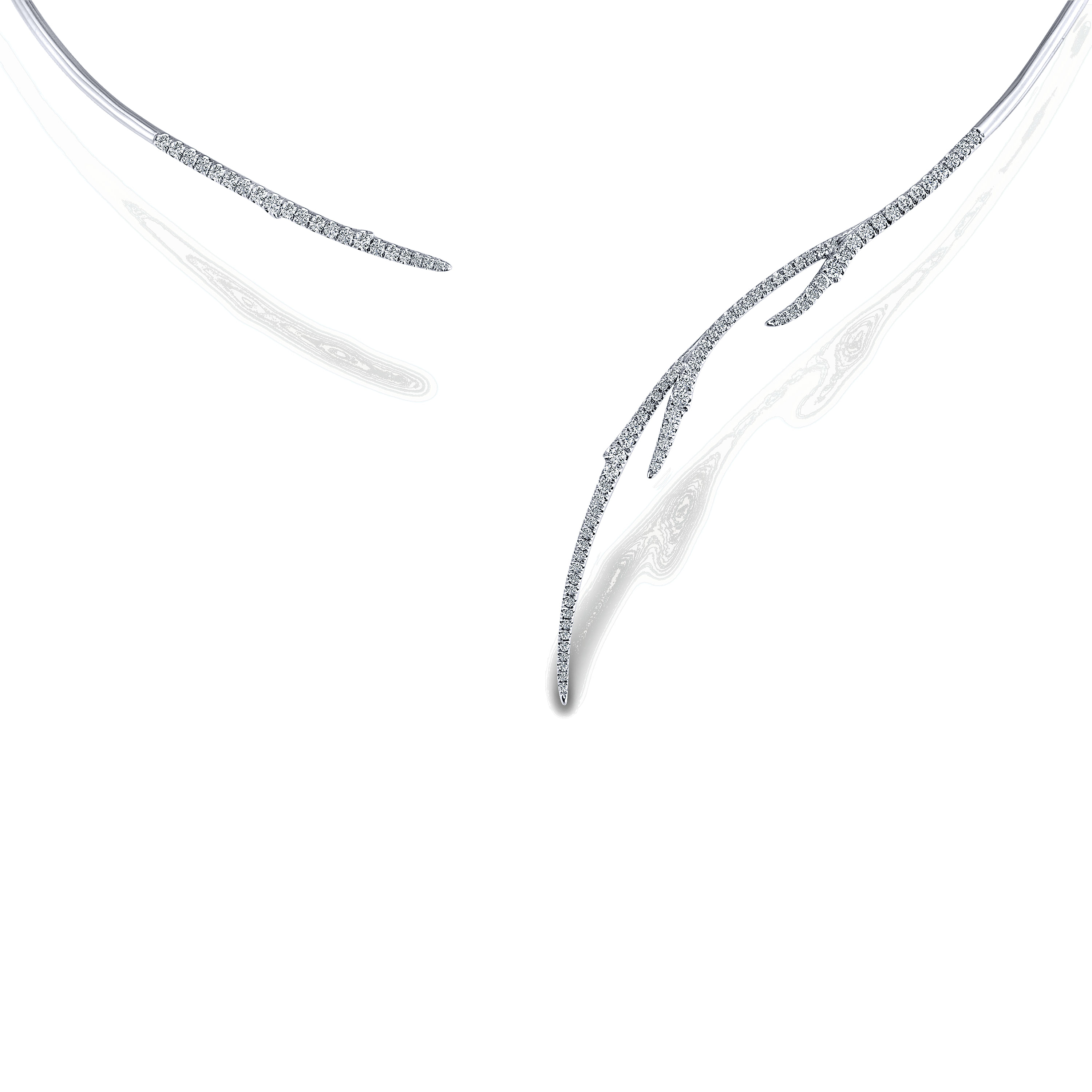 14k White Gold Diamond Diamond Choker 14k White Gold Diamond Diamond Choker