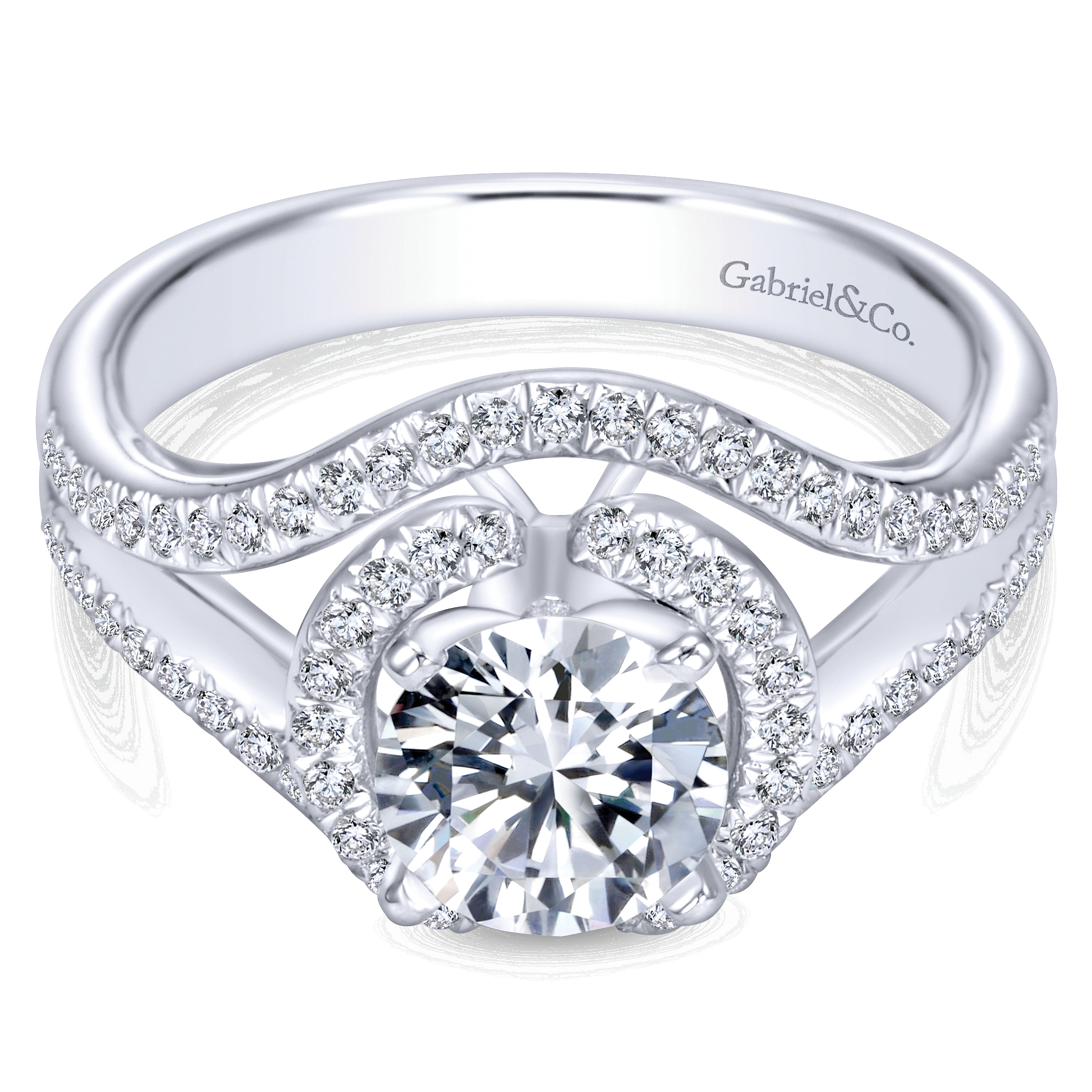 14k White Gold Diamond Double Halo 14k White Gold Diamond Double Halo