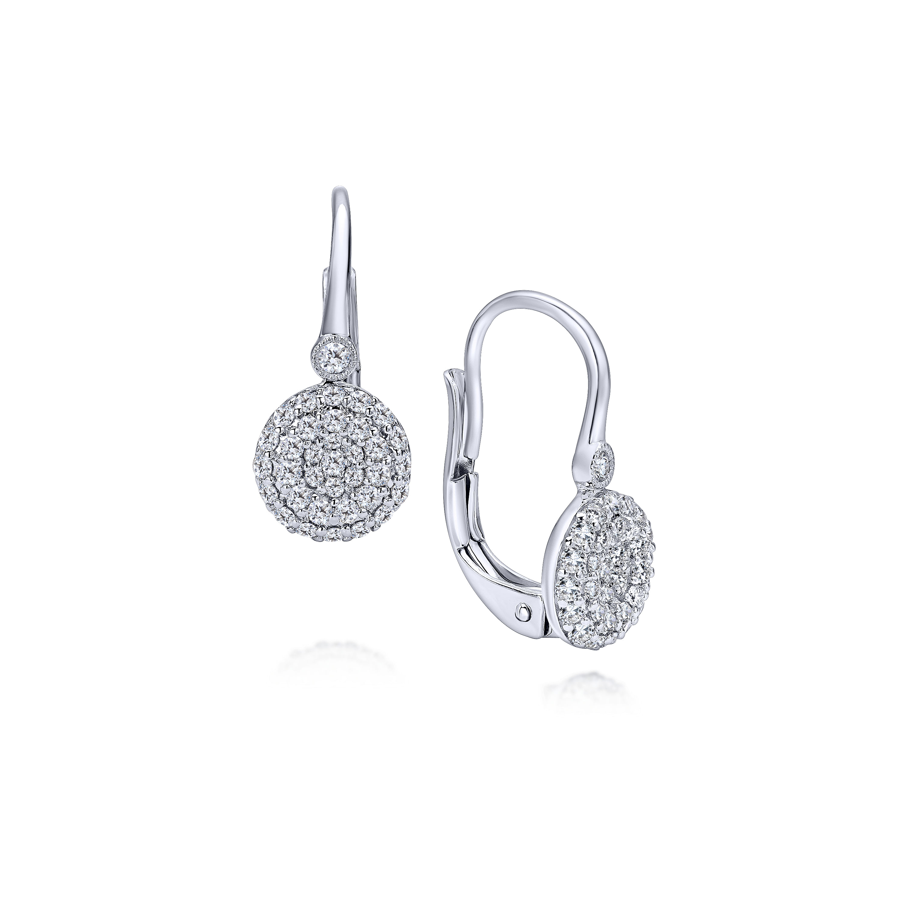 14k White Gold Diamond Drop 14k White Gold Diamond Drop
