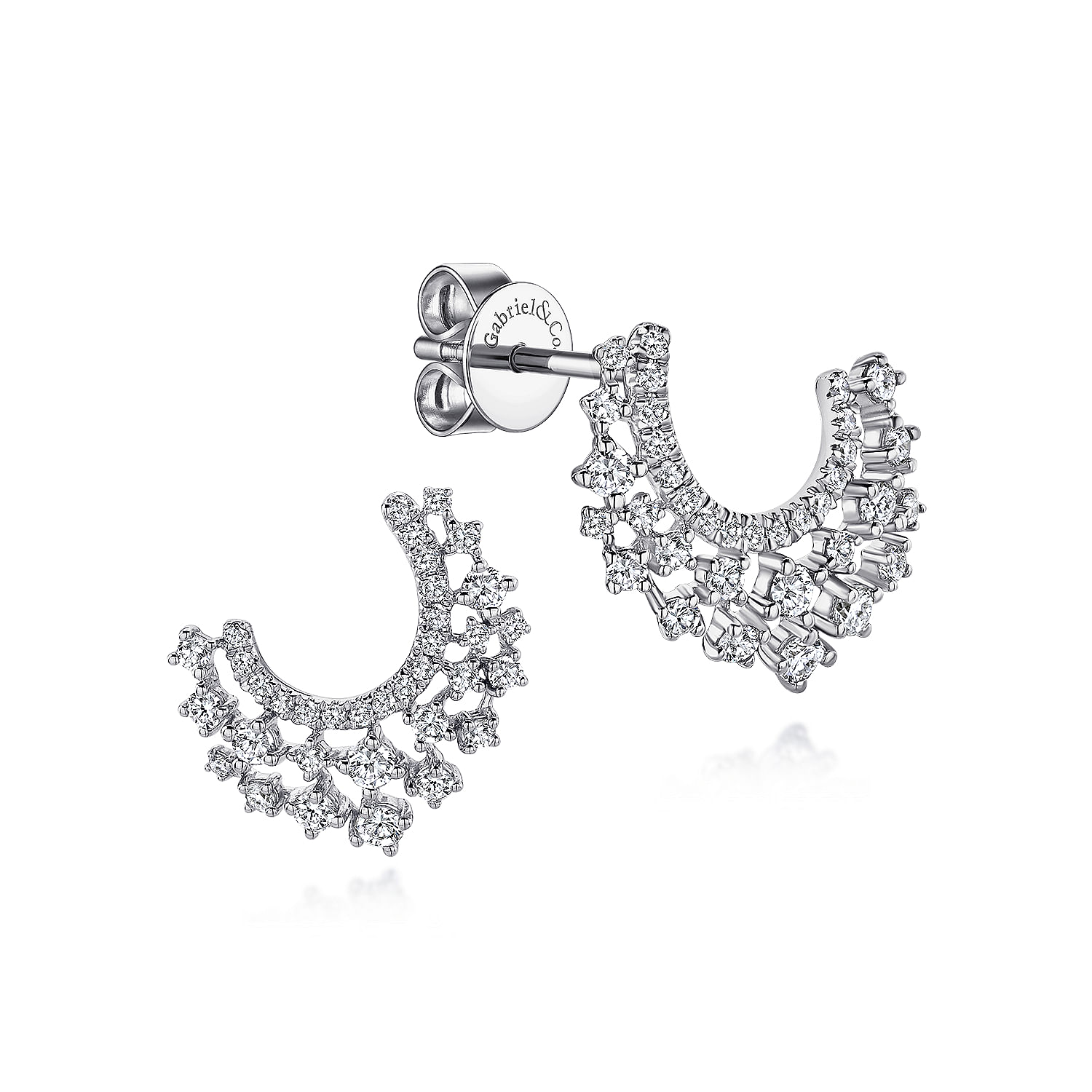 14k White Gold Diamond Drop 14k White Gold Diamond Drop