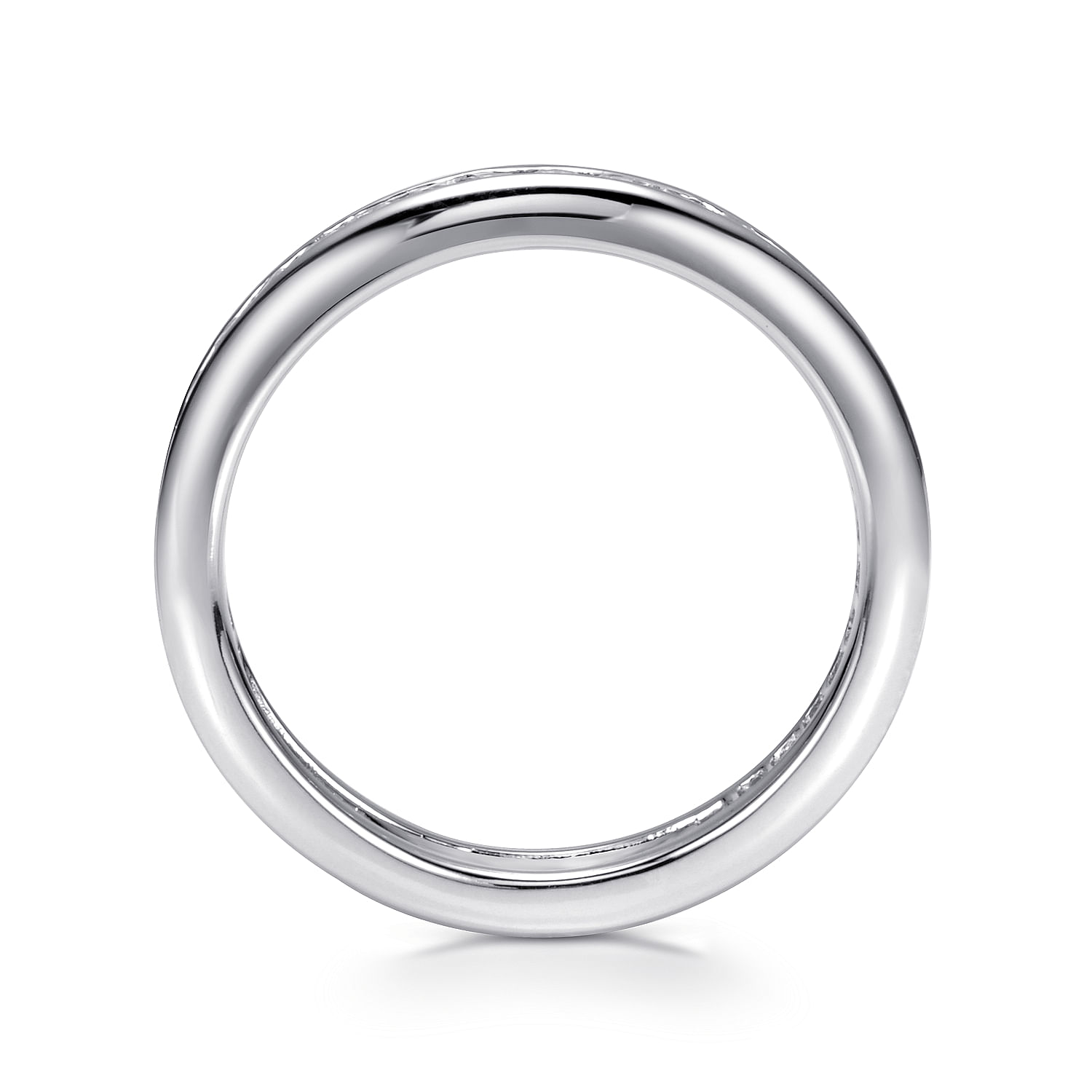 14k White Gold Diamond Eternity Band Anniversary Band angle 2 14k White Gold Diamond Eternity Band Anniversary Band angle 2