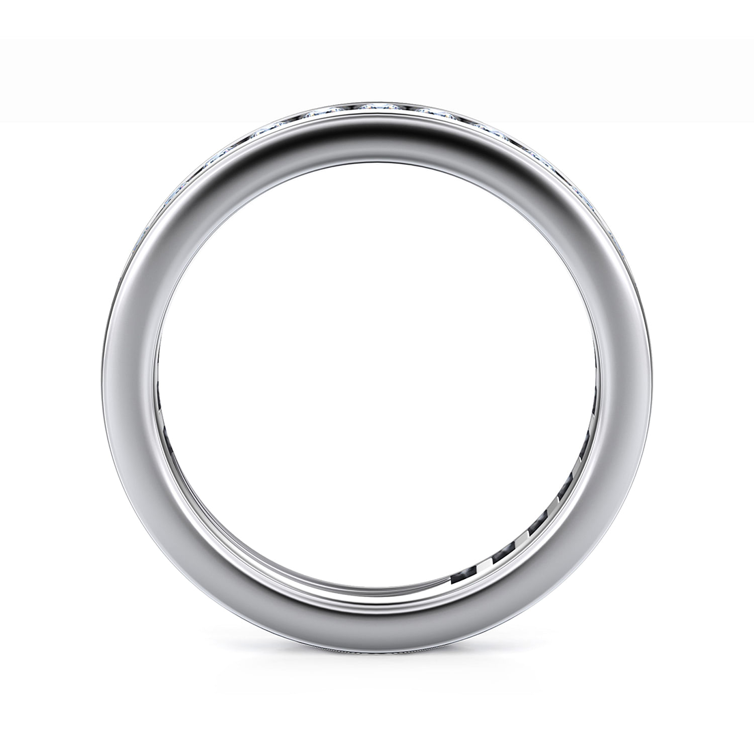 14k White Gold Diamond Eternity Band Anniversary Band angle 2 14k White Gold Diamond Eternity Band Anniversary Band angle 2