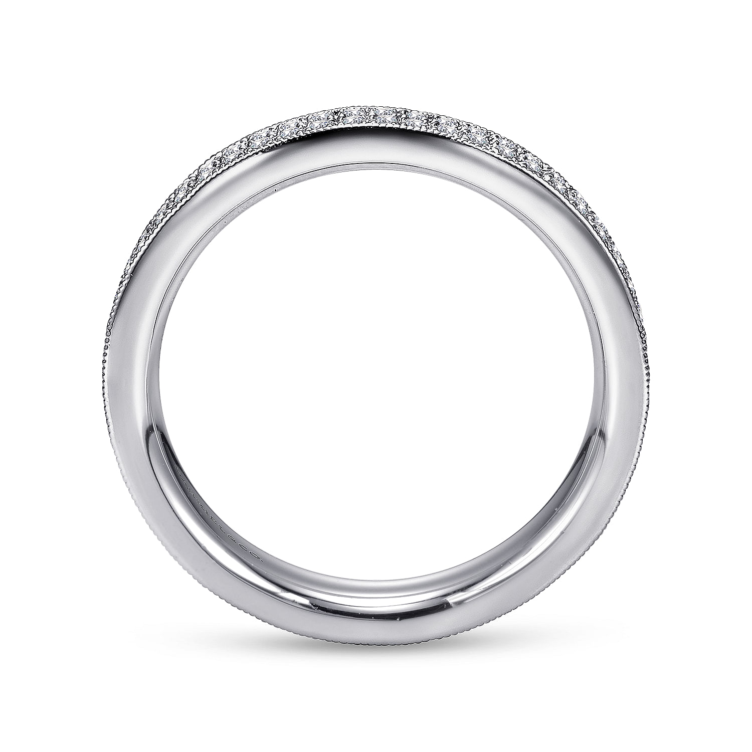 14k White Gold Diamond Eternity Band Anniversary Band angle 2 14k White Gold Diamond Eternity Band Anniversary Band angle 2