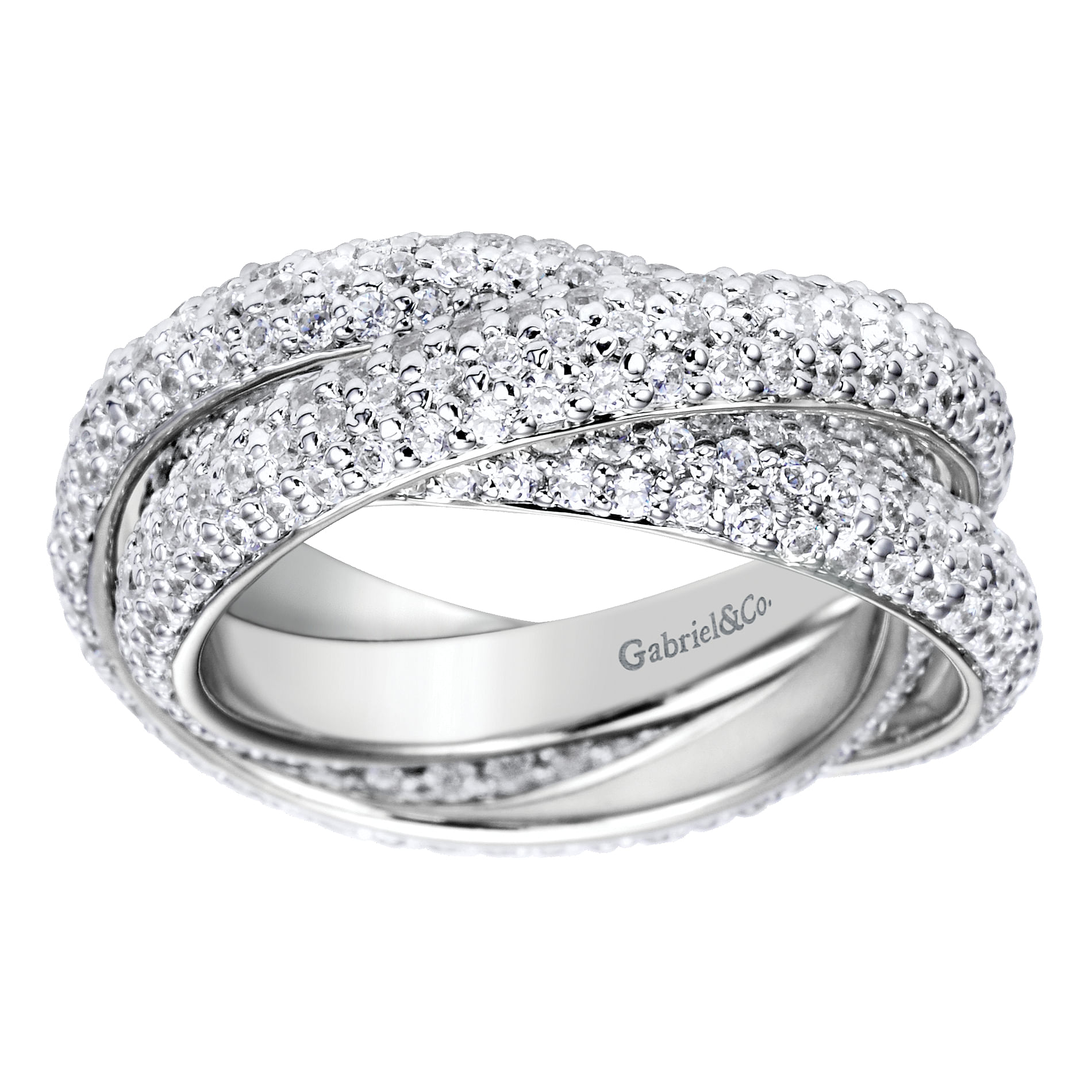 14k White Gold Diamond Eternity Band Anniversary Band angle 5 14k White Gold Diamond Eternity Band Anniversary Band angle 5