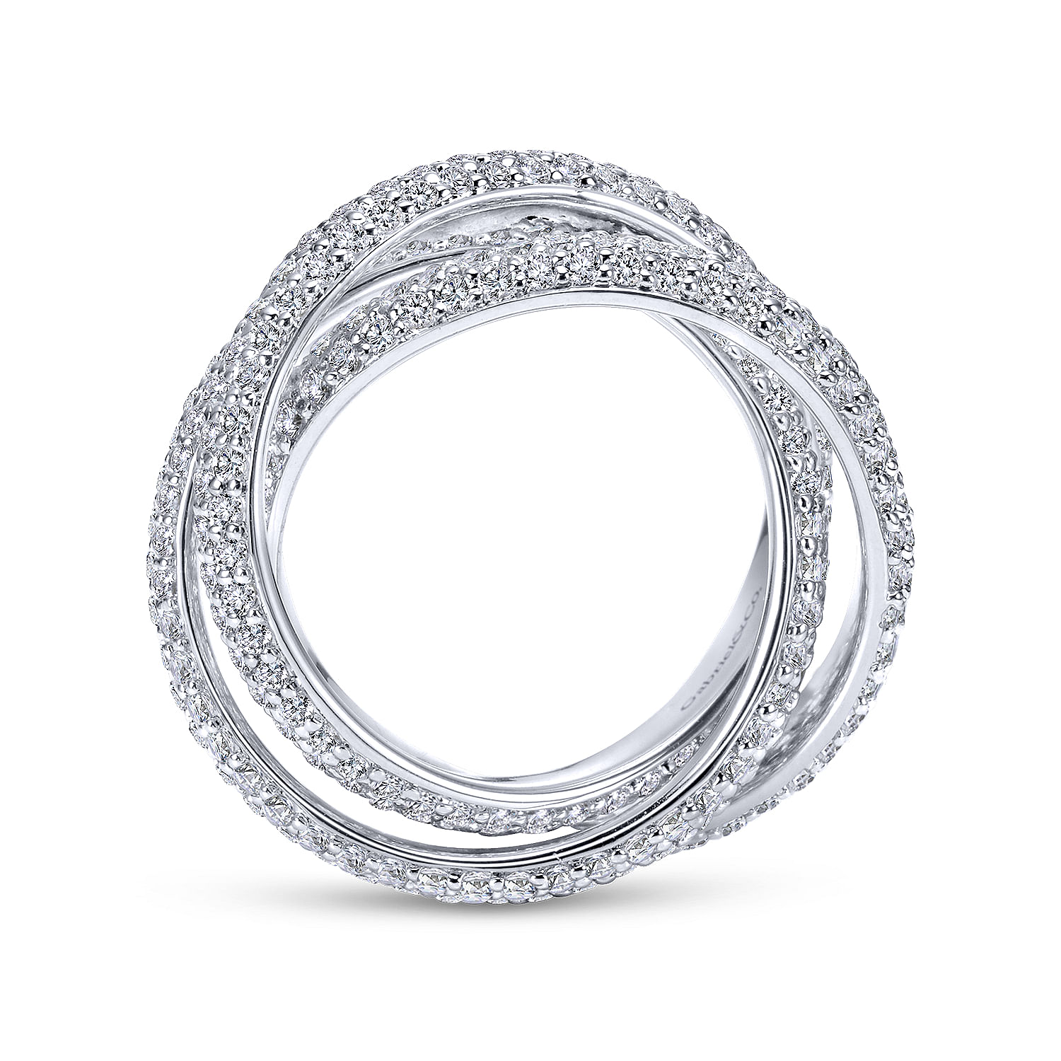 14k White Gold Diamond Eternity Band Anniversary Band angle 2 14k White Gold Diamond Eternity Band Anniversary Band angle 2