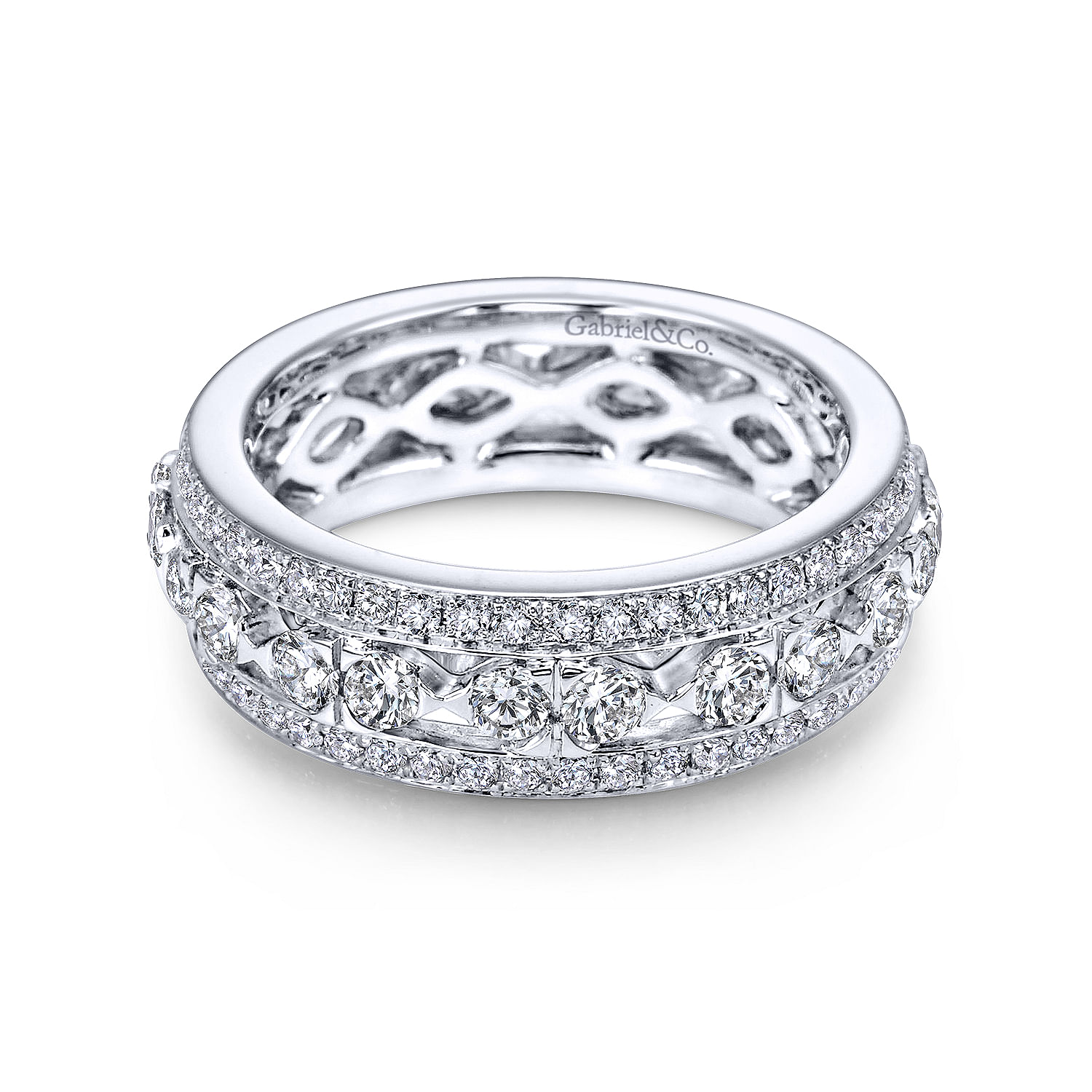 14k White Gold Diamond Eternity Band 14k White Gold Diamond Eternity Band