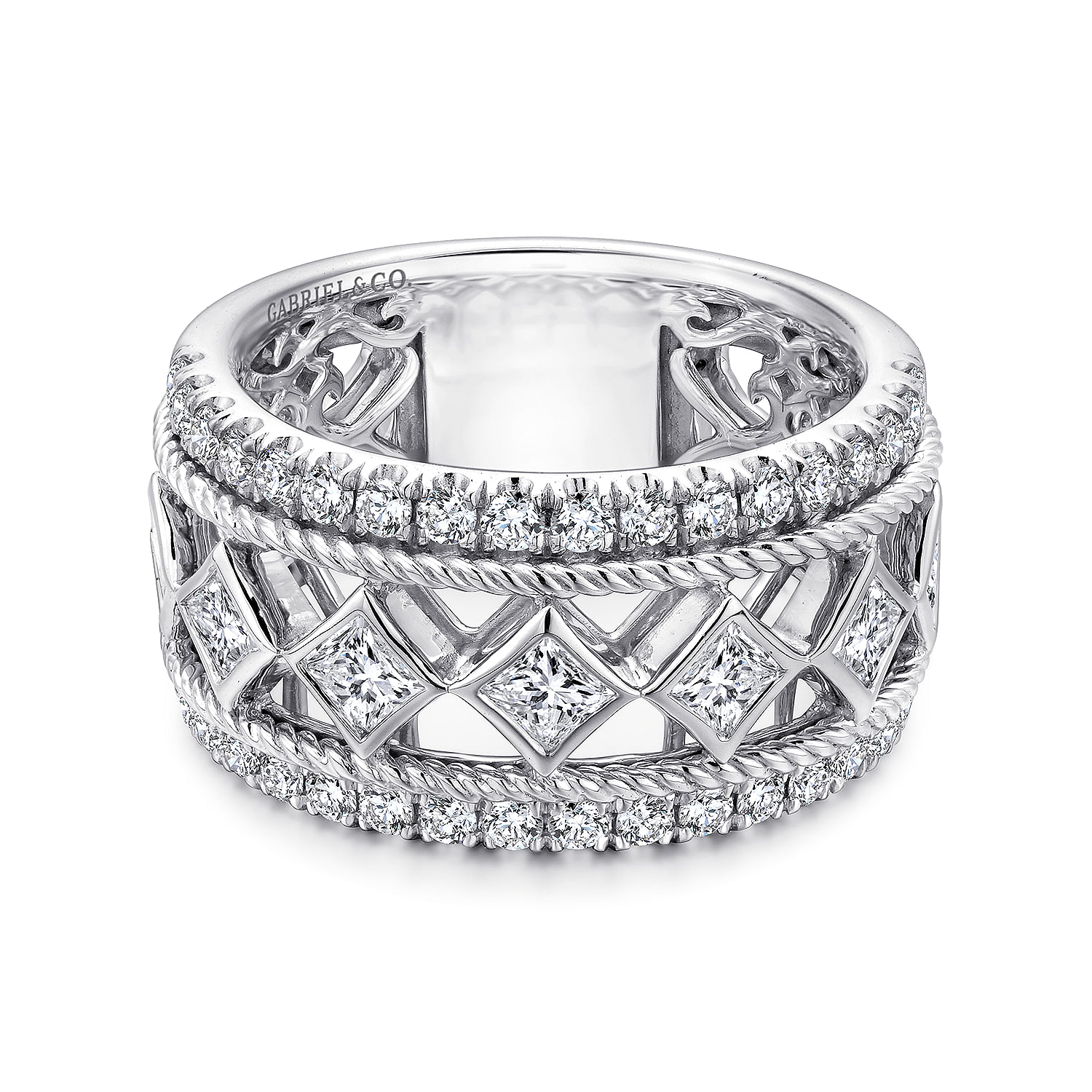 14k White Gold Diamond Fancy 14k White Gold Diamond Fancy