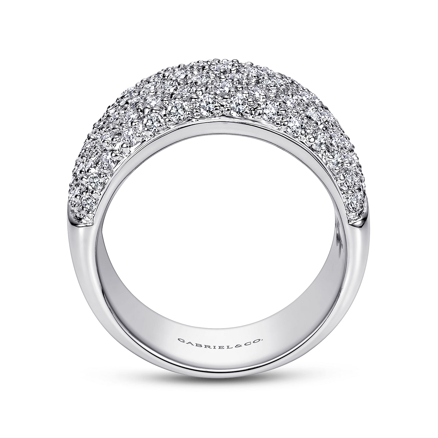 14k White Gold Diamond Fancy Anniversary Band angle 2 14k White Gold Diamond Fancy Anniversary Band angle 2