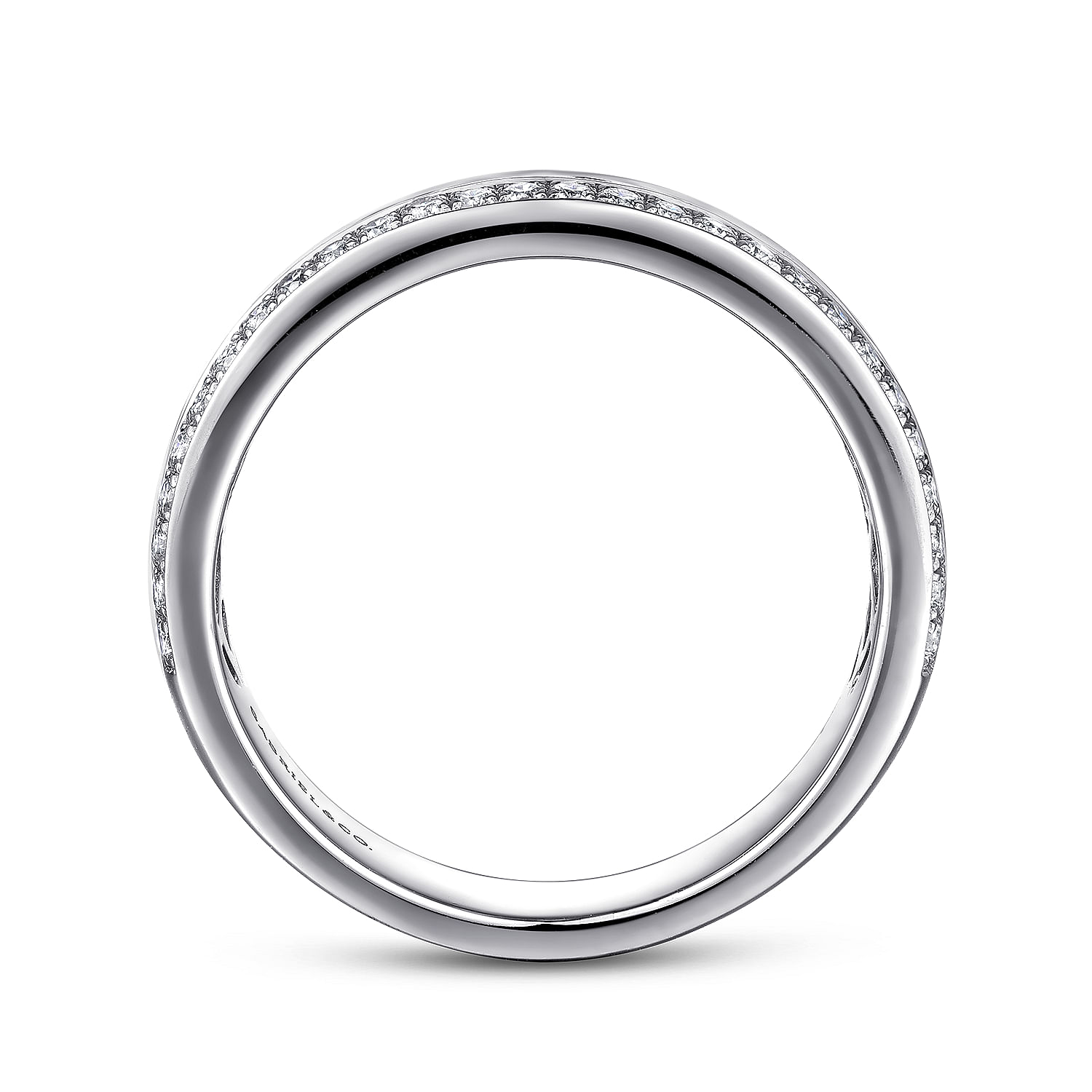 14k White Gold Diamond Fancy Anniversary Band angle 2 14k White Gold Diamond Fancy Anniversary Band angle 2