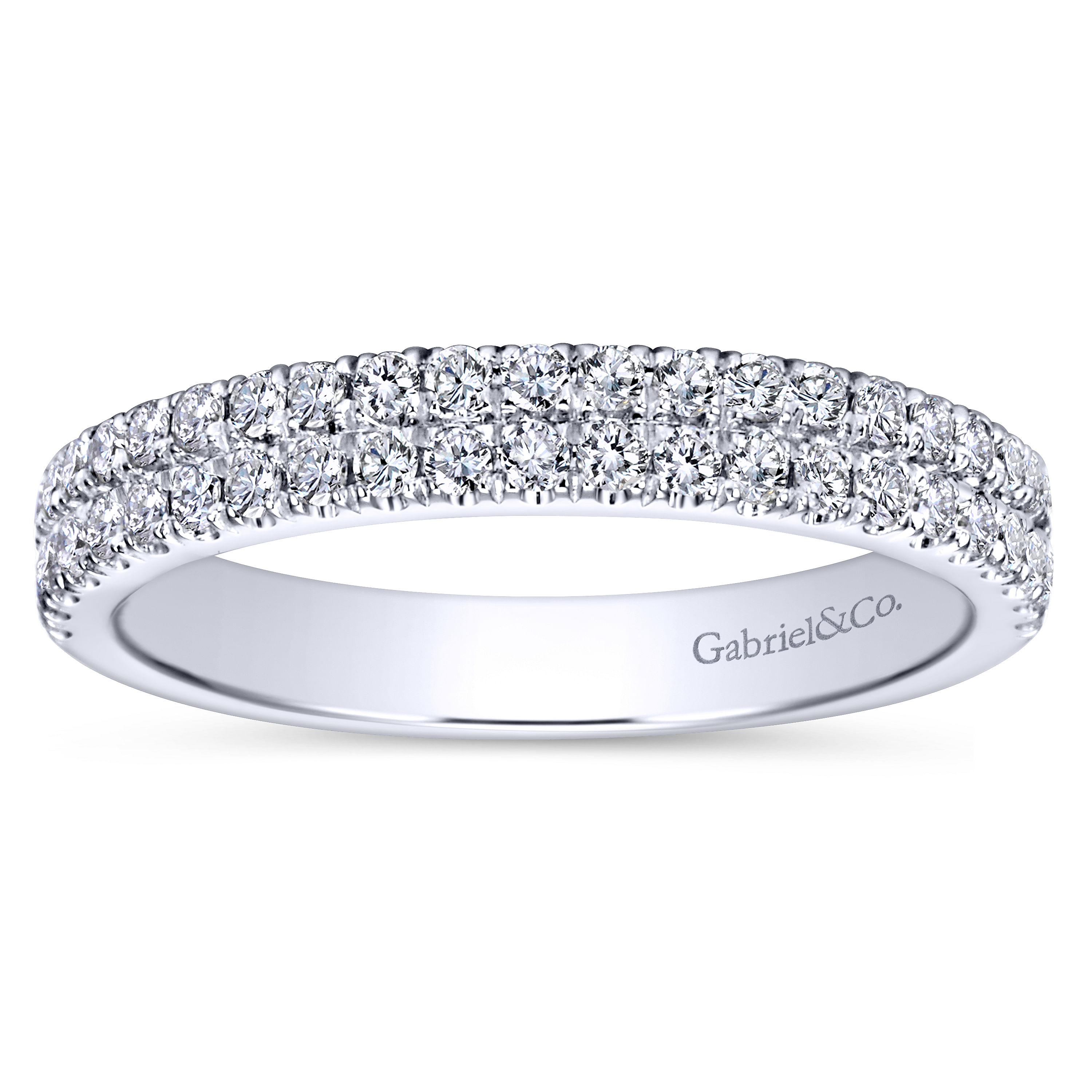 14k White Gold Diamond Fancy Anniversary Band angle 5 14k White Gold Diamond Fancy Anniversary Band angle 5