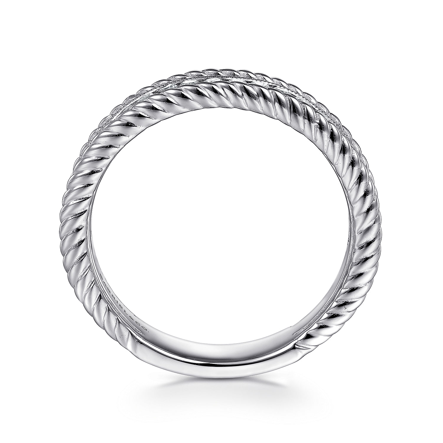 14k White Gold Diamond Fancy Anniversary Band angle 2 14k White Gold Diamond Fancy Anniversary Band angle 2
