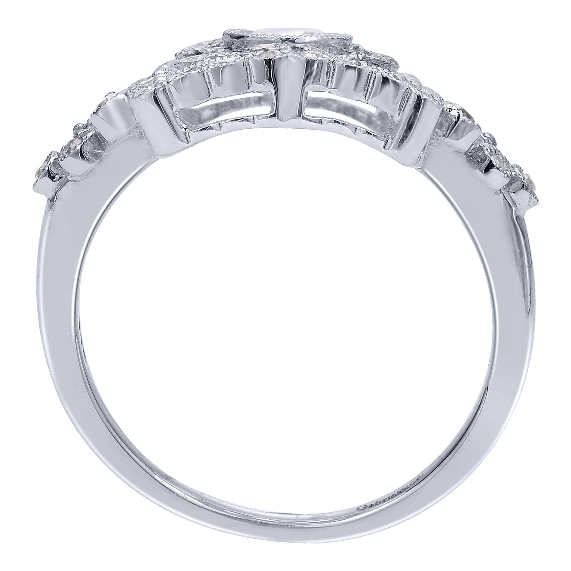 14k White Gold Diamond Fashion Ladies 14k White Gold Diamond Fashion Ladies